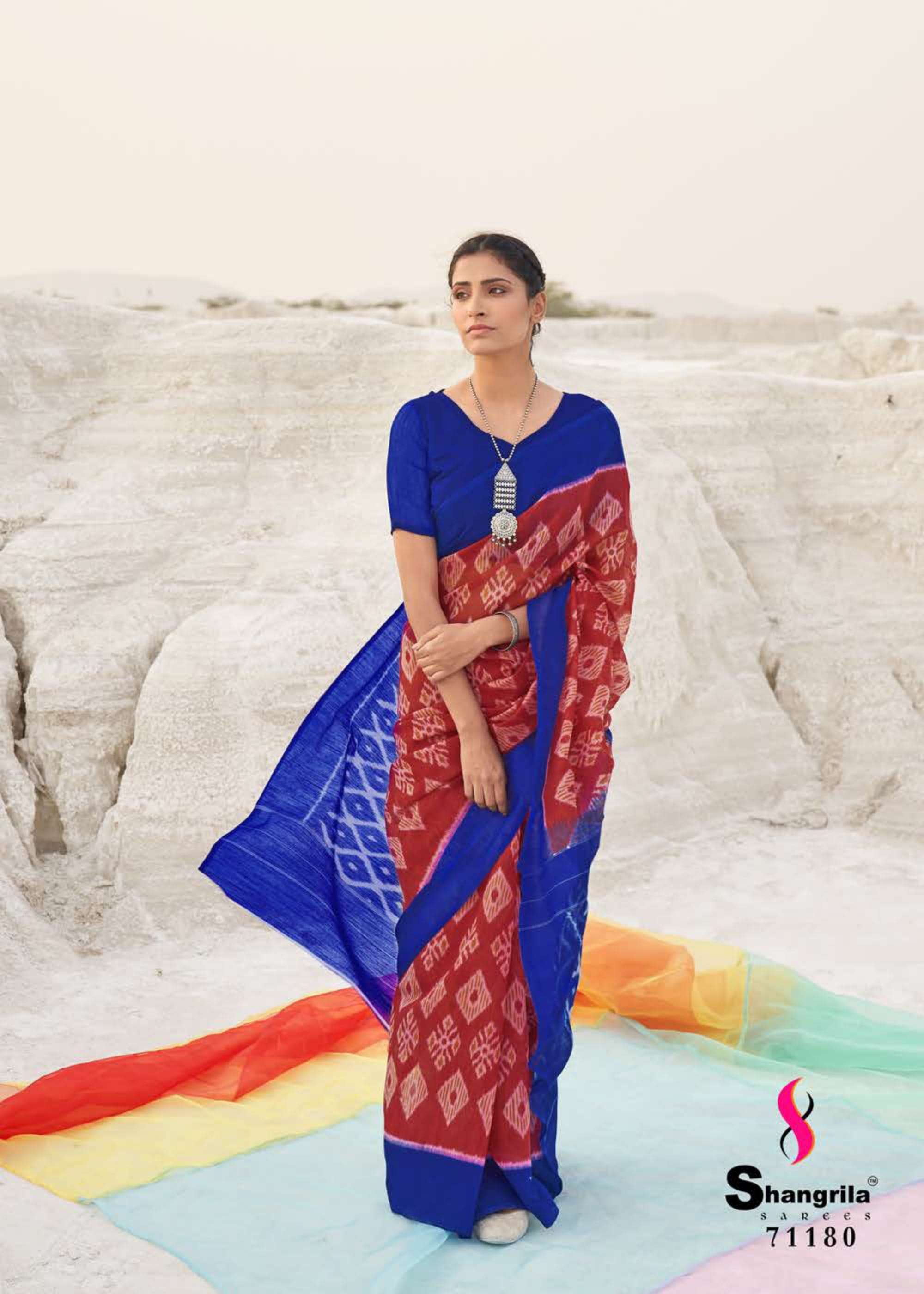 MULMUL COTTON VOL-2 BY SHANGRILA 71171 TO 71182 SERIES INDIAN TRADITIONAL WEAR COLLECTION BEAUTIFUL STYLISH FANCY COLORFUL PARTY WEAR & OCCASIONAL WEAR COTTON PRINTED SAREES AT WHOLESALE PRICE