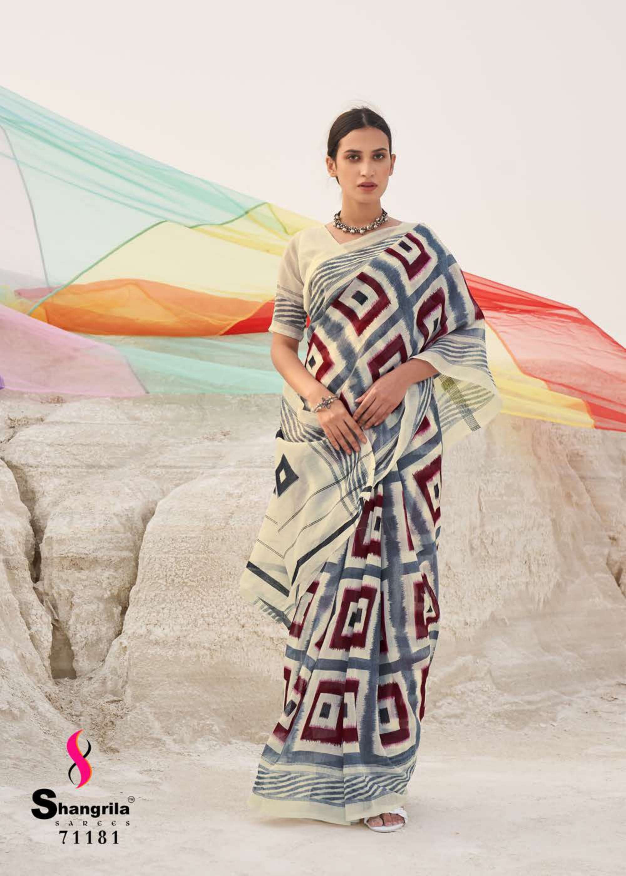 MULMUL COTTON VOL-2 BY SHANGRILA 71171 TO 71182 SERIES INDIAN TRADITIONAL WEAR COLLECTION BEAUTIFUL STYLISH FANCY COLORFUL PARTY WEAR & OCCASIONAL WEAR COTTON PRINTED SAREES AT WHOLESALE PRICE