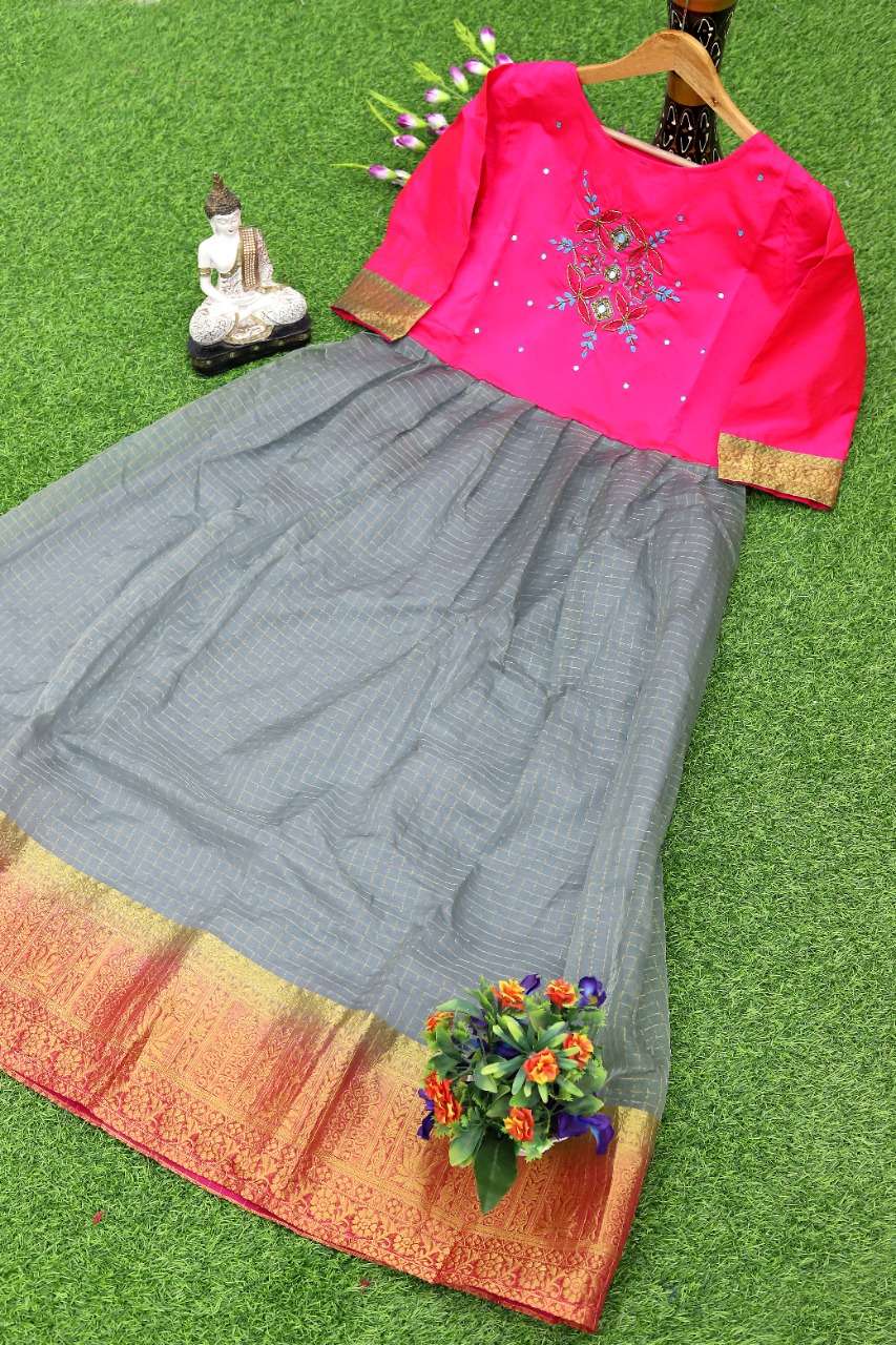 HOOR BY RAHUL NX 1001 TO 1008 SERIES BEAUTIFUL STYLISH FANCY COLORFUL CASUAL WEAR & ETHNIC WEAR PURE ORGANZA GOWNS AT WHOLESALE PRICE