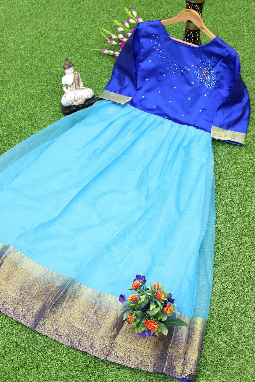 HOOR BY RAHUL NX 1001 TO 1008 SERIES BEAUTIFUL STYLISH FANCY COLORFUL CASUAL WEAR & ETHNIC WEAR PURE ORGANZA GOWNS AT WHOLESALE PRICE