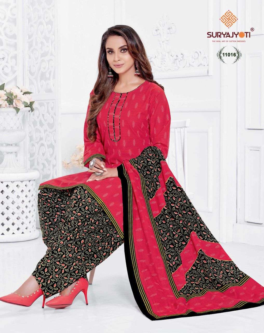 SUI DHAGA VOL-11 BY SURYAJYOTI 11001 TO 11030 SERIES BEAUTIFUL PATIYALA SUITS STYLISH FANCY COLORFUL PARTY WEAR & OCCASIONAL WEAR COTTON PRINT DRESSES AT WHOLESALE PRICE