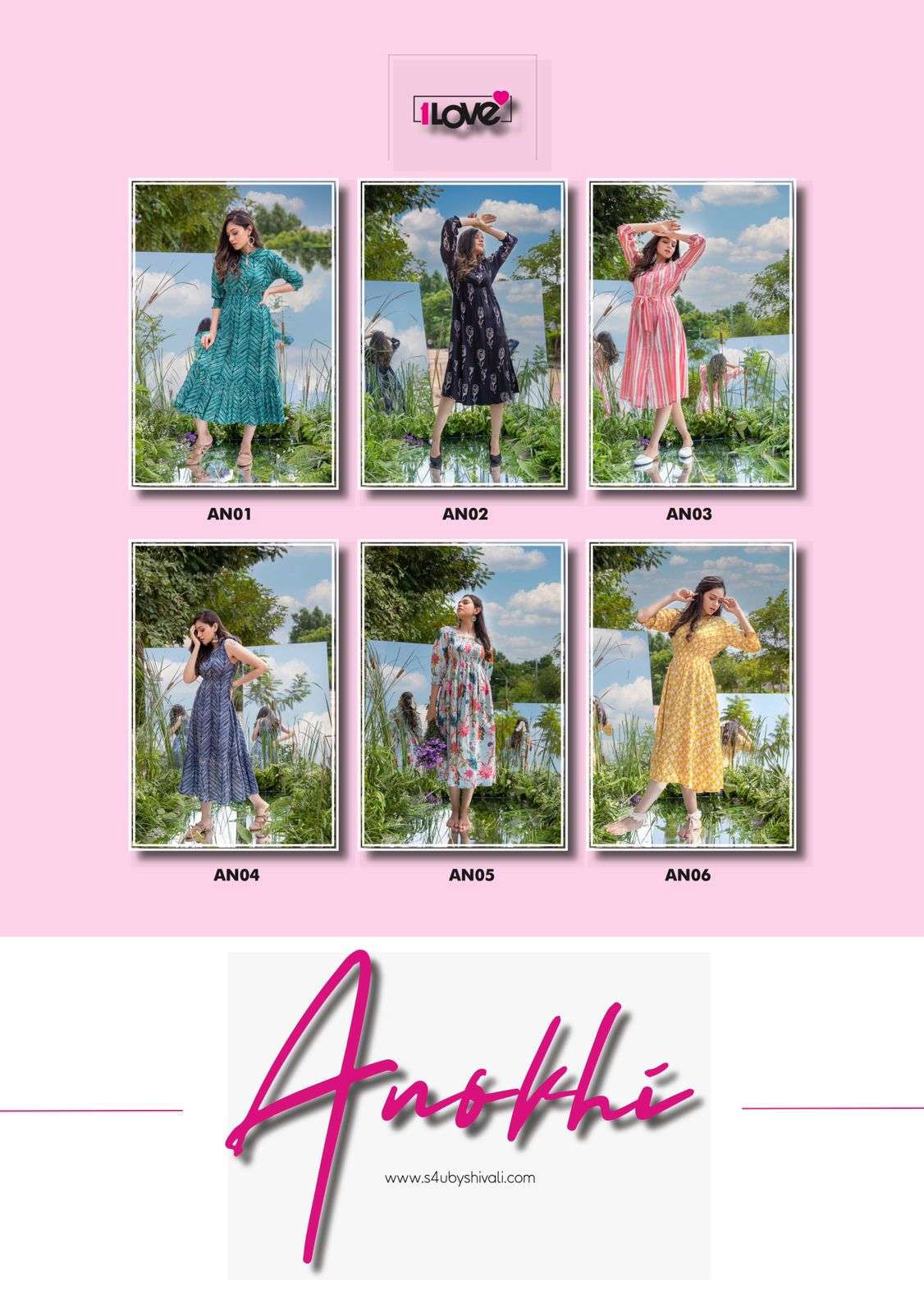 ANOKHI VOL-3 BY 1 LOVE 01 TO 06 SERIES DESIGNER STYLISH FANCY COLORFUL BEAUTIFUL PARTY WEAR & ETHNIC WEAR COLLECTION RAYON/RAYON KURTIS AT WHOLESALE PRICE