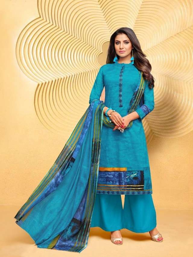 PARINITAA BY ANGROOP PLUS 009 TO 018 SERIES BEAUTIFUL STYLISH SUITS FANCY COLORFUL CASUAL WEAR & ETHNIC WEAR & READY TO WEAR PURE COTTON CAMBRIC DRESSES AT WHOLESALE PRICE