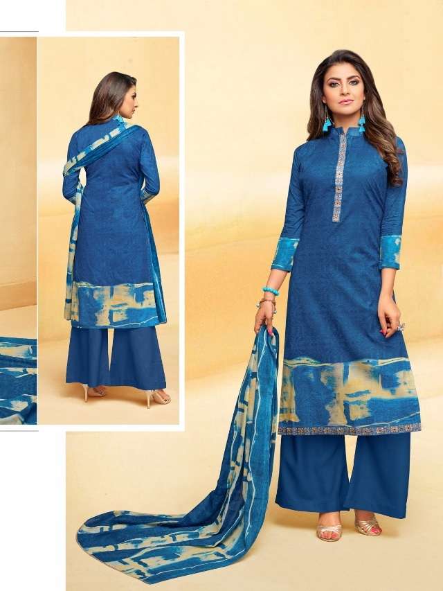 PARINITAA BY ANGROOP PLUS 009 TO 018 SERIES BEAUTIFUL STYLISH SUITS FANCY COLORFUL CASUAL WEAR & ETHNIC WEAR & READY TO WEAR PURE COTTON CAMBRIC DRESSES AT WHOLESALE PRICE