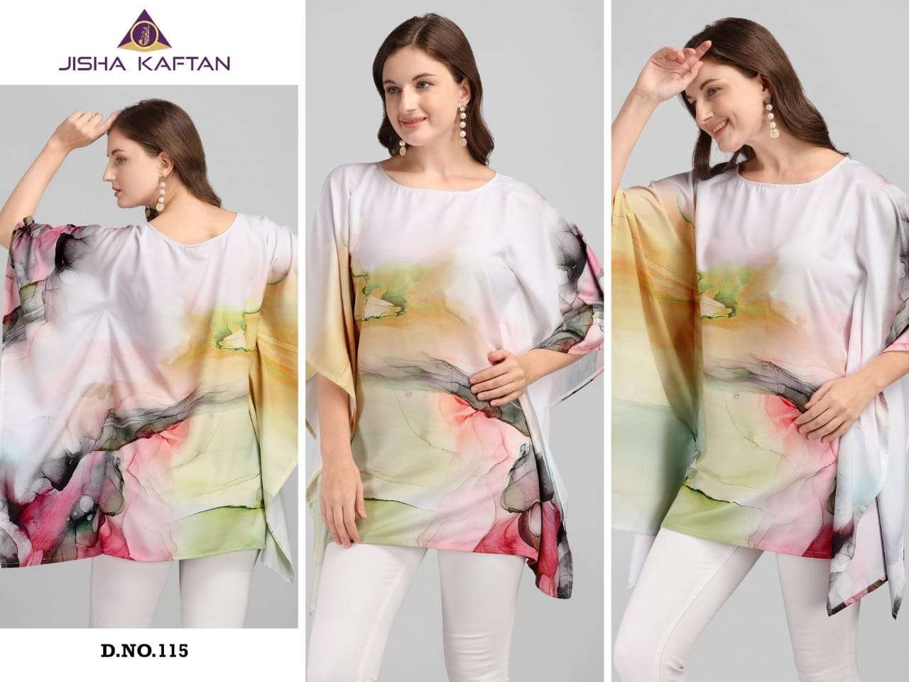 KAFTAN TUNICS VOL-2 BY JELITE 109 TO 116 SERIES BEAUTIFUL STYLISH FANCY COLORFUL CASUAL WEAR & ETHNIC WEAR HEAVY RAYON DIGITAL PRINT TOPS AT WHOLESALE PRICE