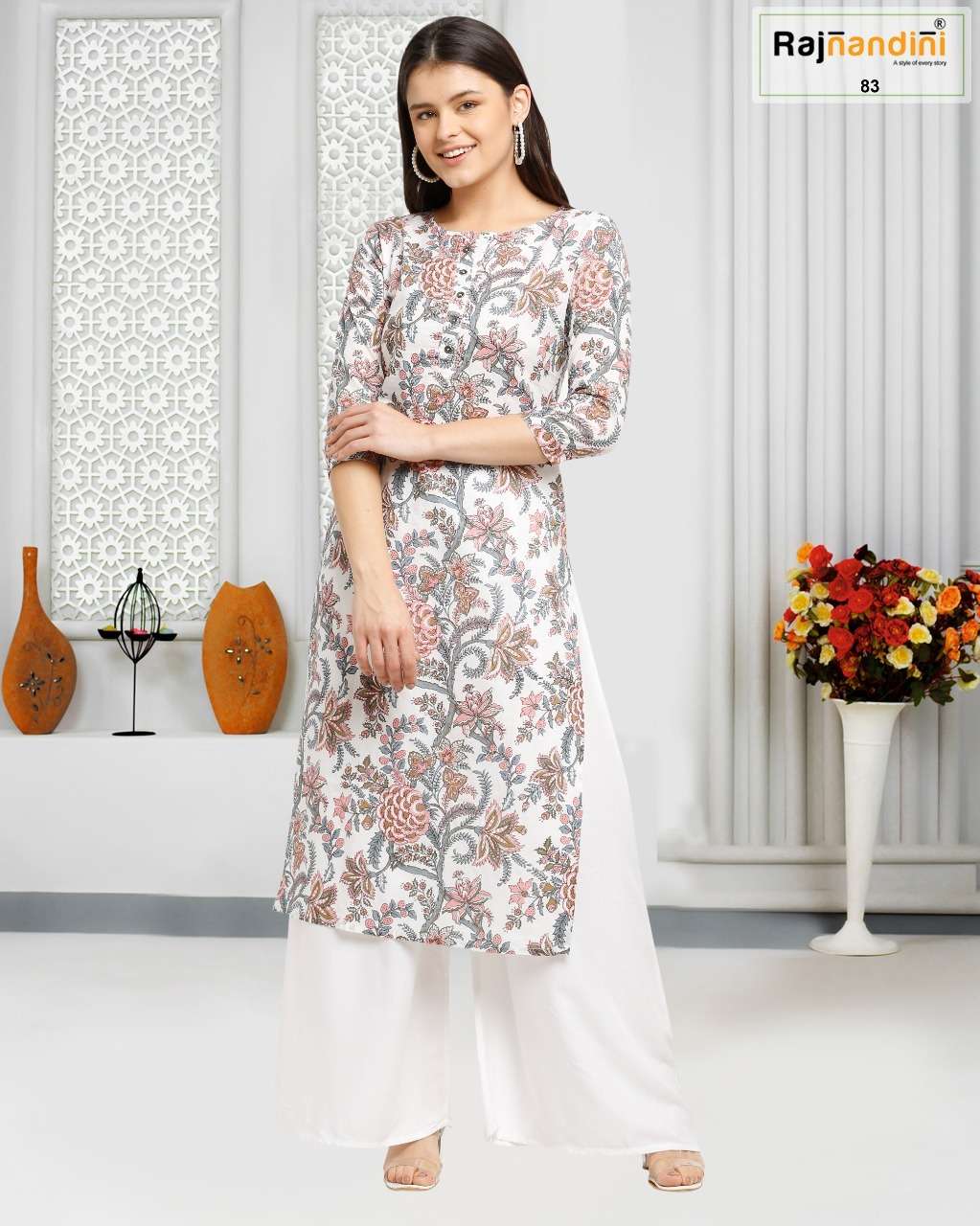PRINT VOL-10 BY RAJNANDINI 1001 TO 1006 SERIES DESIGNER STYLISH FANCY COLORFUL BEAUTIFUL PARTY WEAR & ETHNIC WEAR COLLECTION PURE COTTON PRINT KURTIS AT WHOLESALE PRICE