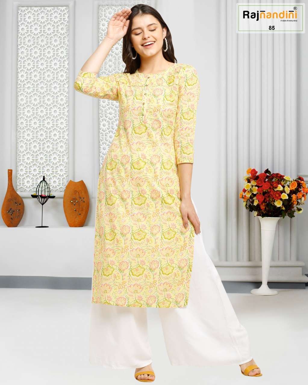 PRINT VOL-10 BY RAJNANDINI 1001 TO 1006 SERIES DESIGNER STYLISH FANCY COLORFUL BEAUTIFUL PARTY WEAR & ETHNIC WEAR COLLECTION PURE COTTON PRINT KURTIS AT WHOLESALE PRICE