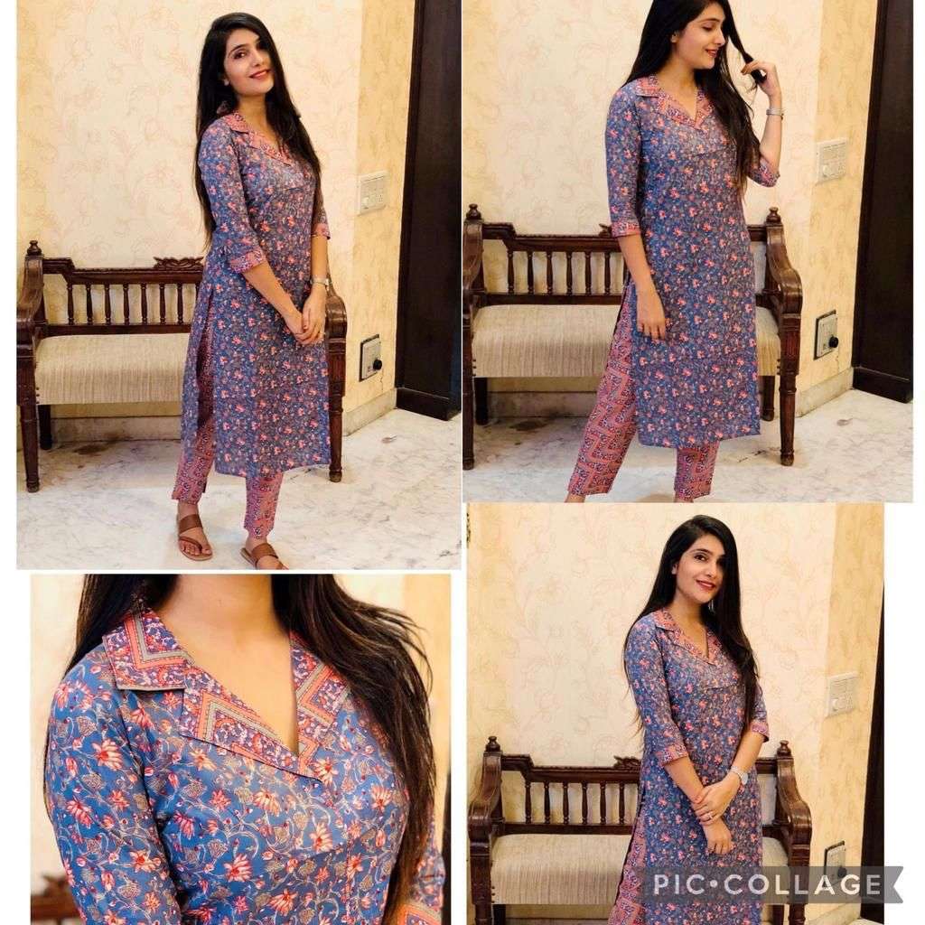 KURTI WITH PALAZZO VOL-9 BY KAAMIRI 901 TO 913 SERIES DESIGNER STYLISH FANCY COLORFUL BEAUTIFUL PARTY WEAR & ETHNIC WEAR COLLECTION COTTON KURTIS WITH BOTTOM AT WHOLESALE PRICE