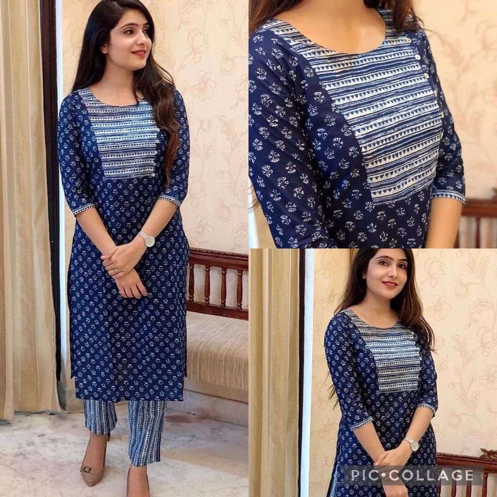 KURTI WITH PALAZZO VOL-9 BY KAAMIRI 901 TO 913 SERIES DESIGNER STYLISH FANCY COLORFUL BEAUTIFUL PARTY WEAR & ETHNIC WEAR COLLECTION COTTON KURTIS WITH BOTTOM AT WHOLESALE PRICE