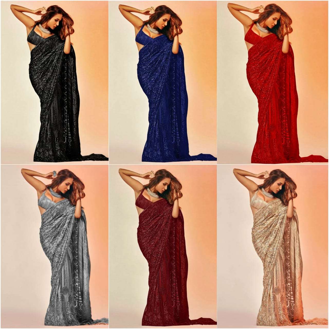 JALEBI BAI BY FASHID WHOLESALE 01 TO 06 SERIES INDIAN TRADITIONAL WEAR COLLECTION BEAUTIFUL STYLISH FANCY COLORFUL PARTY WEAR & OCCASIONAL WEAR GEORGETTE EMBROIDERED SAREES AT WHOLESALE PRICE
