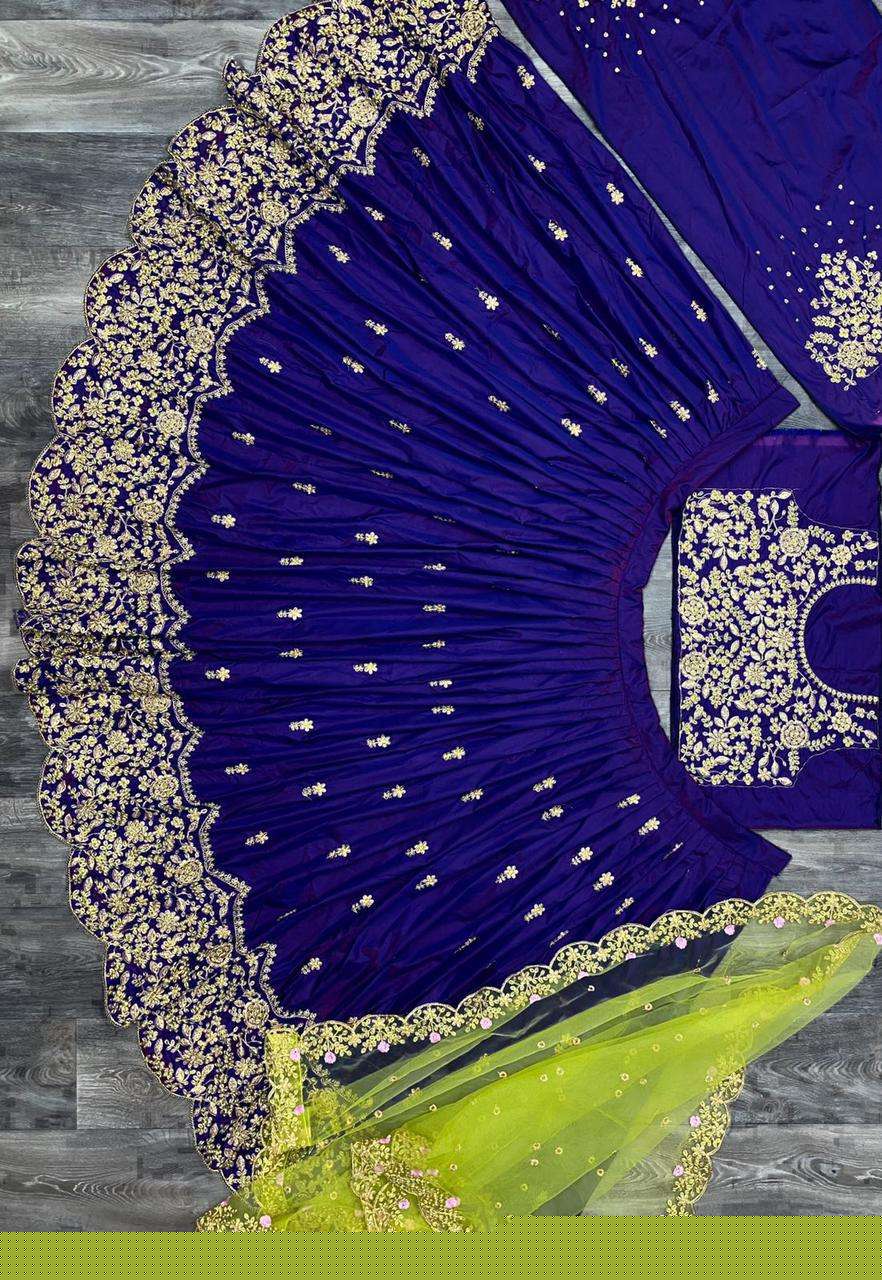 Lg-429 By Fashid Wholesale Designer Beautiful Navratri Collection Occasional Wear & Party Wear Tafeta Silk Lehengas At Wholesale Price
