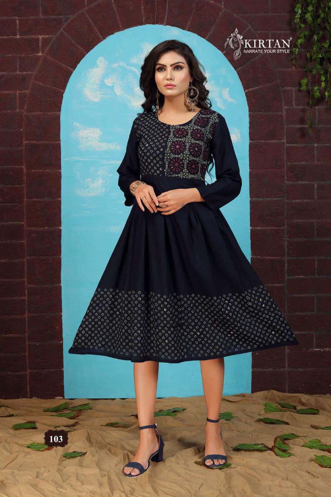 CHIDYA BY KIRTAN 101 TO 107 SERIES DESIGNER STYLISH FANCY COLORFUL BEAUTIFUL PARTY WEAR & ETHNIC WEAR COLLECTION RAYON SLUB PRINT KURTIS AT WHOLESALE PRICE