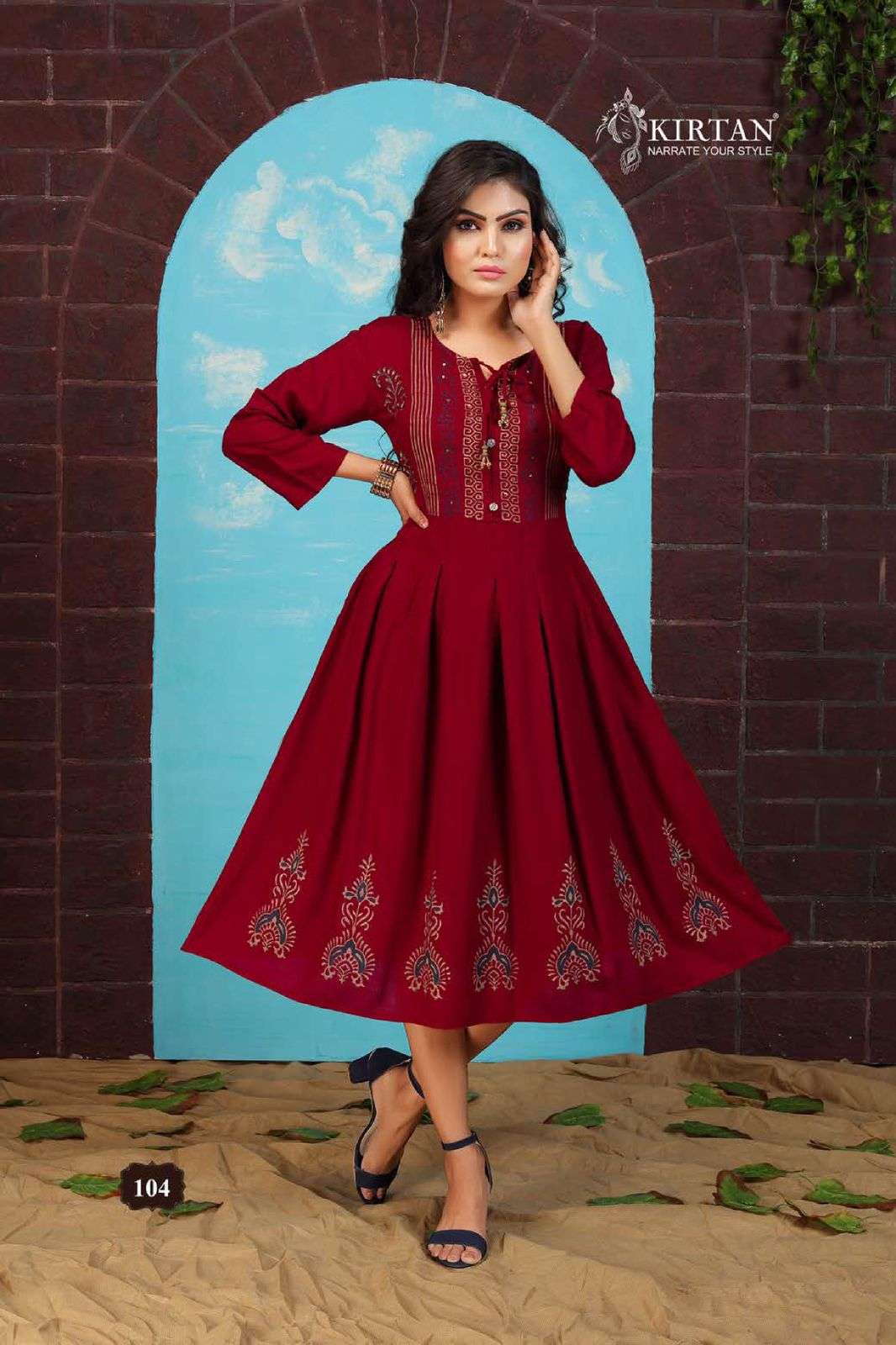 CHIDYA BY KIRTAN 101 TO 107 SERIES DESIGNER STYLISH FANCY COLORFUL BEAUTIFUL PARTY WEAR & ETHNIC WEAR COLLECTION RAYON SLUB PRINT KURTIS AT WHOLESALE PRICE