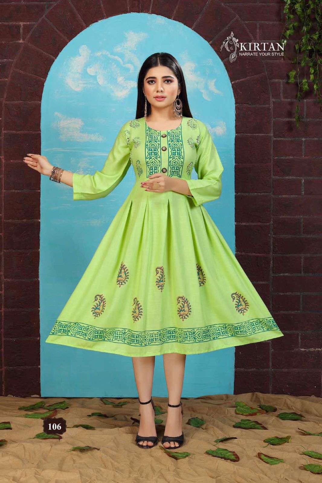 CHIDYA BY KIRTAN 101 TO 107 SERIES DESIGNER STYLISH FANCY COLORFUL BEAUTIFUL PARTY WEAR & ETHNIC WEAR COLLECTION RAYON SLUB PRINT KURTIS AT WHOLESALE PRICE
