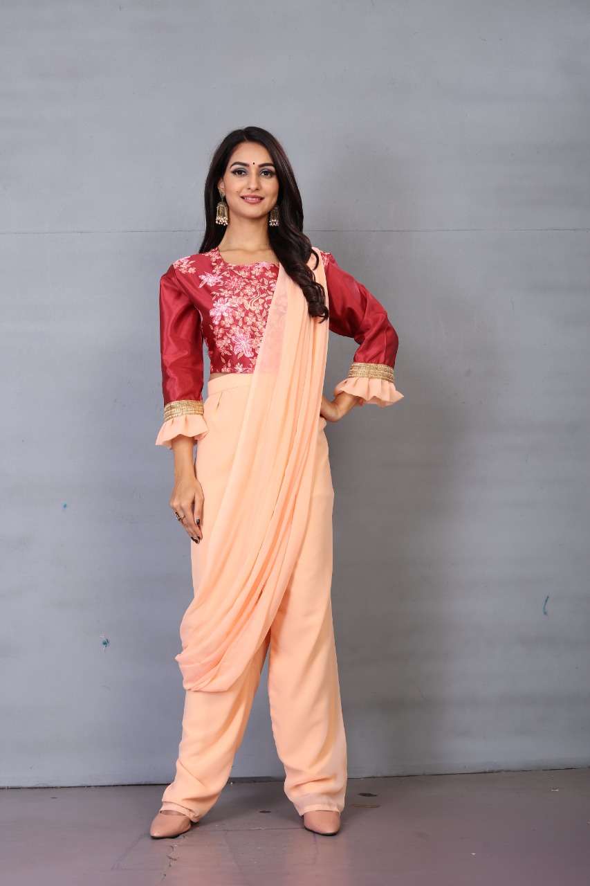 VD-055-1067 BY KAAMIRI 01 TO 02 SERIES BEAUTIFUL COLOURFUL STYLISH DESIGNER PRINTED CASUAL WEAR READY TO WEAR HEAVY TAFETA SILK TUNIC AT WHOLESALE PRICE