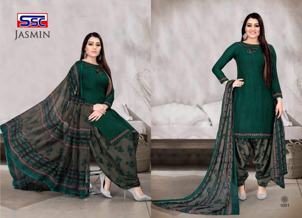 JASMIN VOL-18 BY SHREE SHANTI CREATION 1001 TO 1012 SERIES BEAUTIFUL SUITS STYLISH FANCY COLORFUL PARTY WEAR & OCCASIONAL WEAR HEAVY MICRO PRINT DRESSES AT WHOLESALE PRICE
