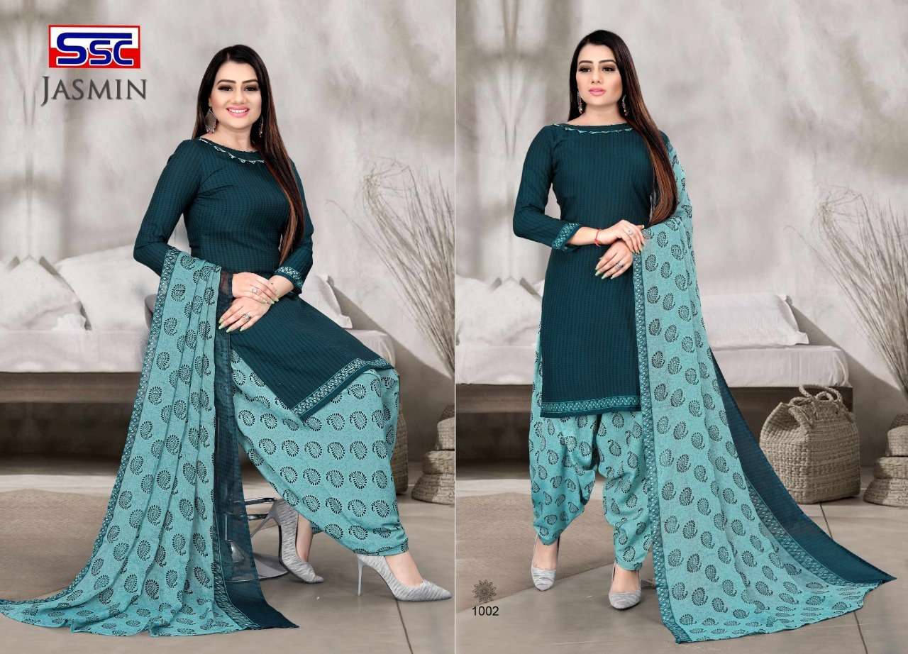 JASMIN VOL-18 BY SHREE SHANTI CREATION 1001 TO 1012 SERIES BEAUTIFUL SUITS STYLISH FANCY COLORFUL PARTY WEAR & OCCASIONAL WEAR HEAVY MICRO PRINT DRESSES AT WHOLESALE PRICE