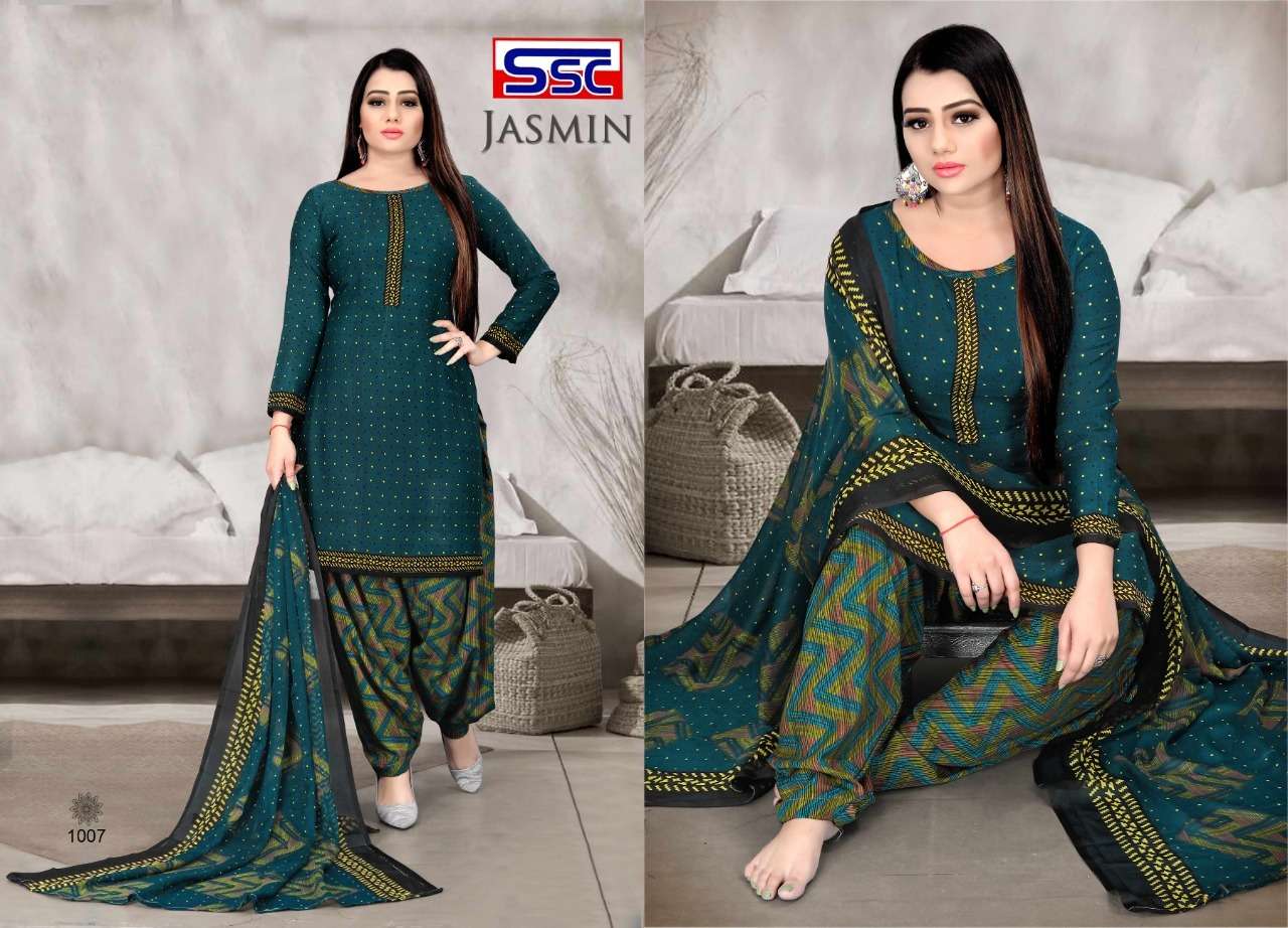 JASMIN VOL-18 BY SHREE SHANTI CREATION 1001 TO 1012 SERIES BEAUTIFUL SUITS STYLISH FANCY COLORFUL PARTY WEAR & OCCASIONAL WEAR HEAVY MICRO PRINT DRESSES AT WHOLESALE PRICE