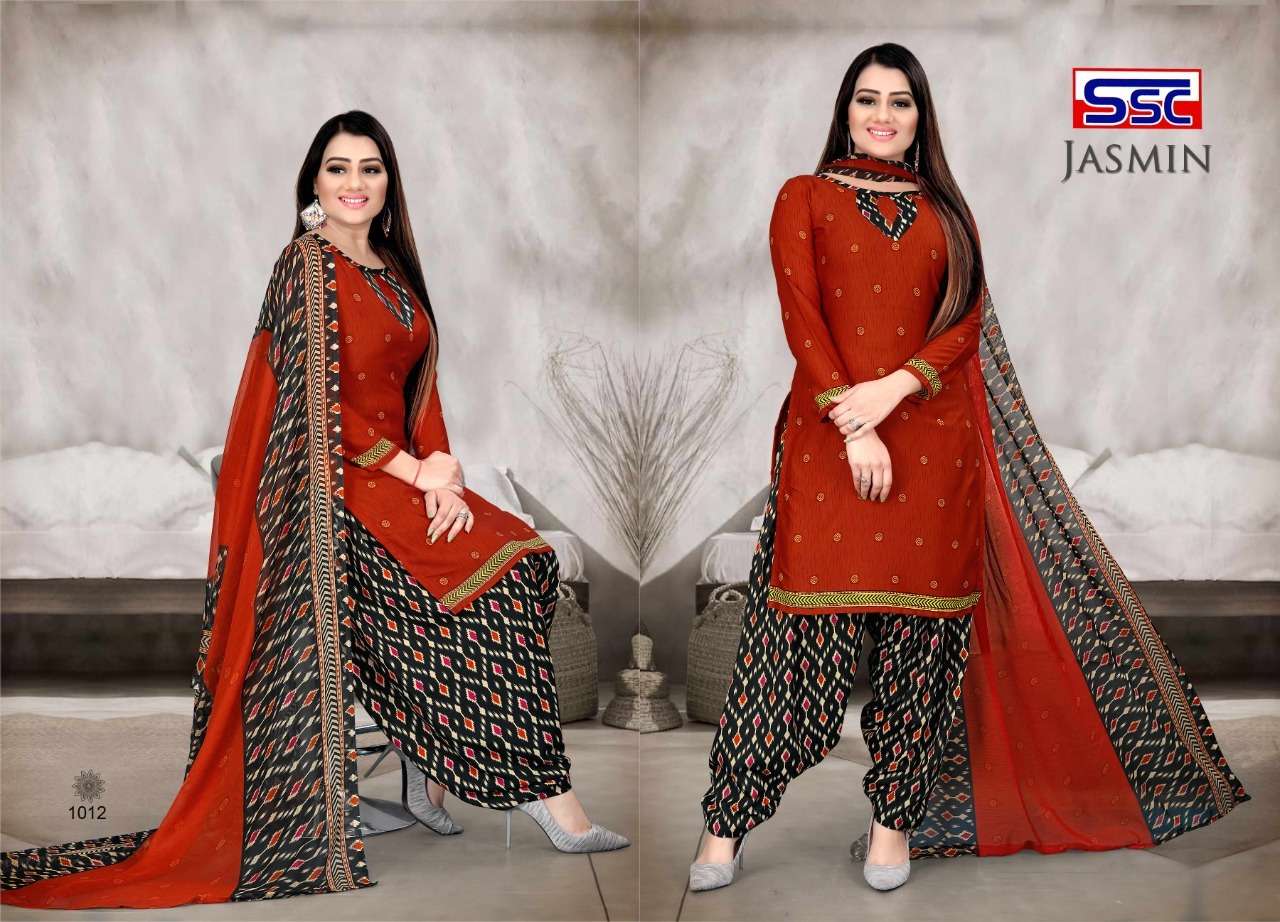 JASMIN VOL-18 BY SHREE SHANTI CREATION 1001 TO 1012 SERIES BEAUTIFUL SUITS STYLISH FANCY COLORFUL PARTY WEAR & OCCASIONAL WEAR HEAVY MICRO PRINT DRESSES AT WHOLESALE PRICE