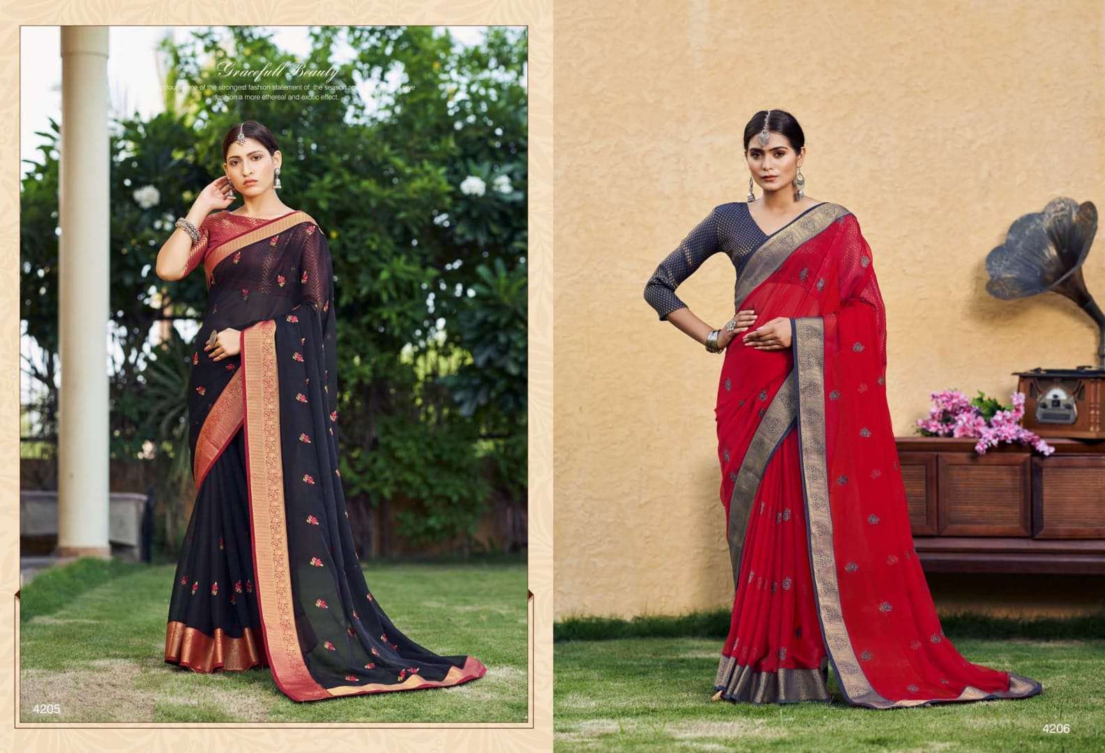 ATHENA BY AAYAMI 4201 TO 4214 SERIES INDIAN TRADITIONAL WEAR COLLECTION BEAUTIFUL STYLISH FANCY COLORFUL PARTY WEAR & OCCASIONAL WEAR GEORGETTE SAREES AT WHOLESALE PRICE