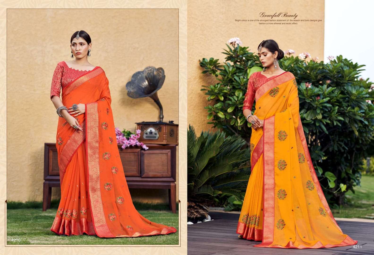 ATHENA BY AAYAMI 4201 TO 4214 SERIES INDIAN TRADITIONAL WEAR COLLECTION BEAUTIFUL STYLISH FANCY COLORFUL PARTY WEAR & OCCASIONAL WEAR GEORGETTE SAREES AT WHOLESALE PRICE