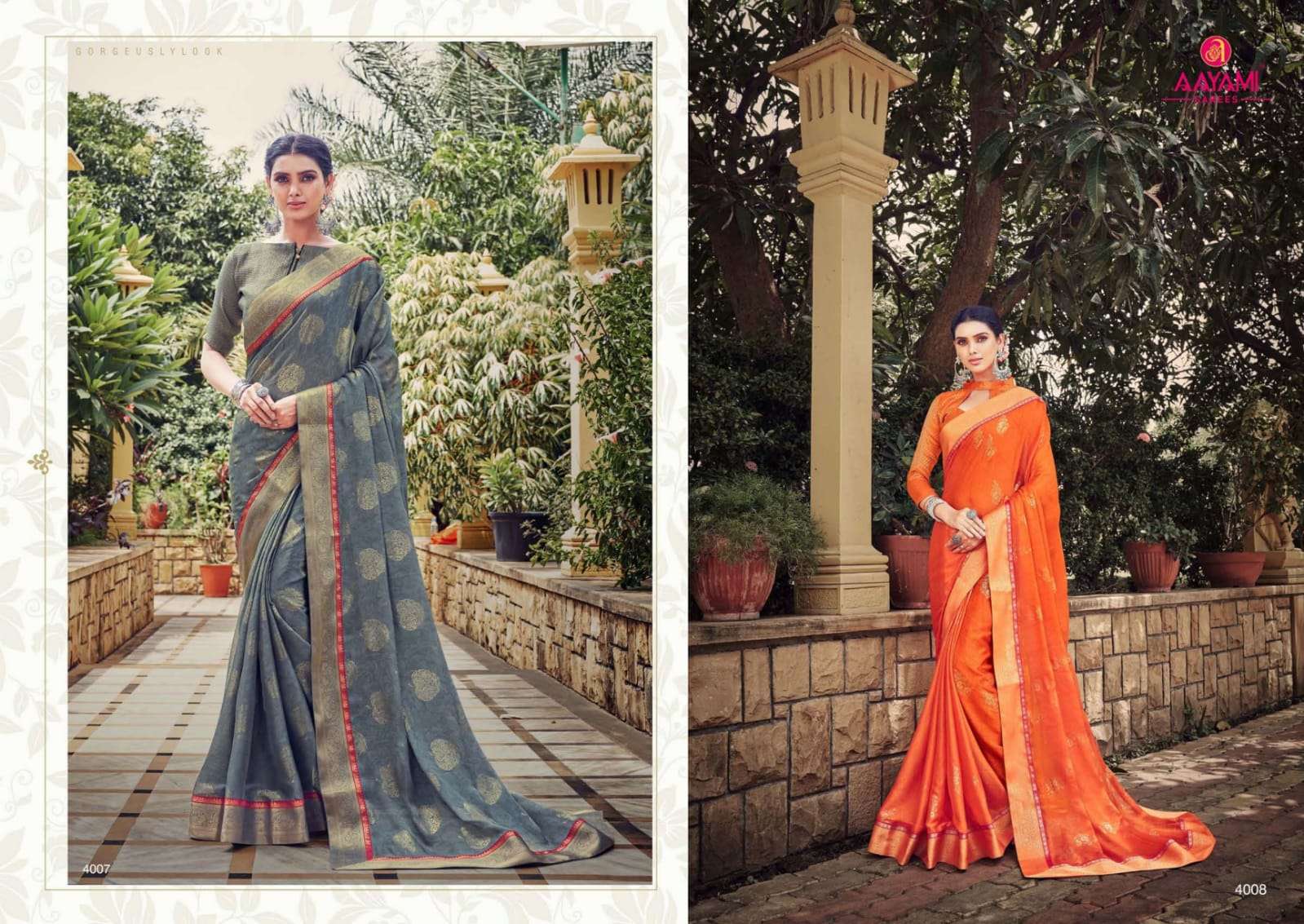 ADVIKA BY AAYAMI 4001 TO 4012 SERIES INDIAN TRADITIONAL WEAR COLLECTION BEAUTIFUL STYLISH FANCY COLORFUL PARTY WEAR & OCCASIONAL WEAR GEORGETTE SAREES AT WHOLESALE PRICE