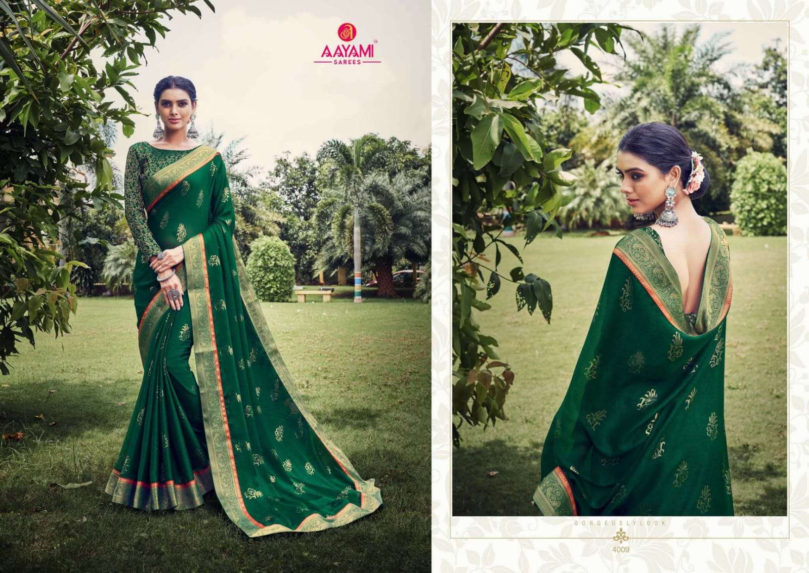 ADVIKA BY AAYAMI 4001 TO 4012 SERIES INDIAN TRADITIONAL WEAR COLLECTION BEAUTIFUL STYLISH FANCY COLORFUL PARTY WEAR & OCCASIONAL WEAR GEORGETTE SAREES AT WHOLESALE PRICE
