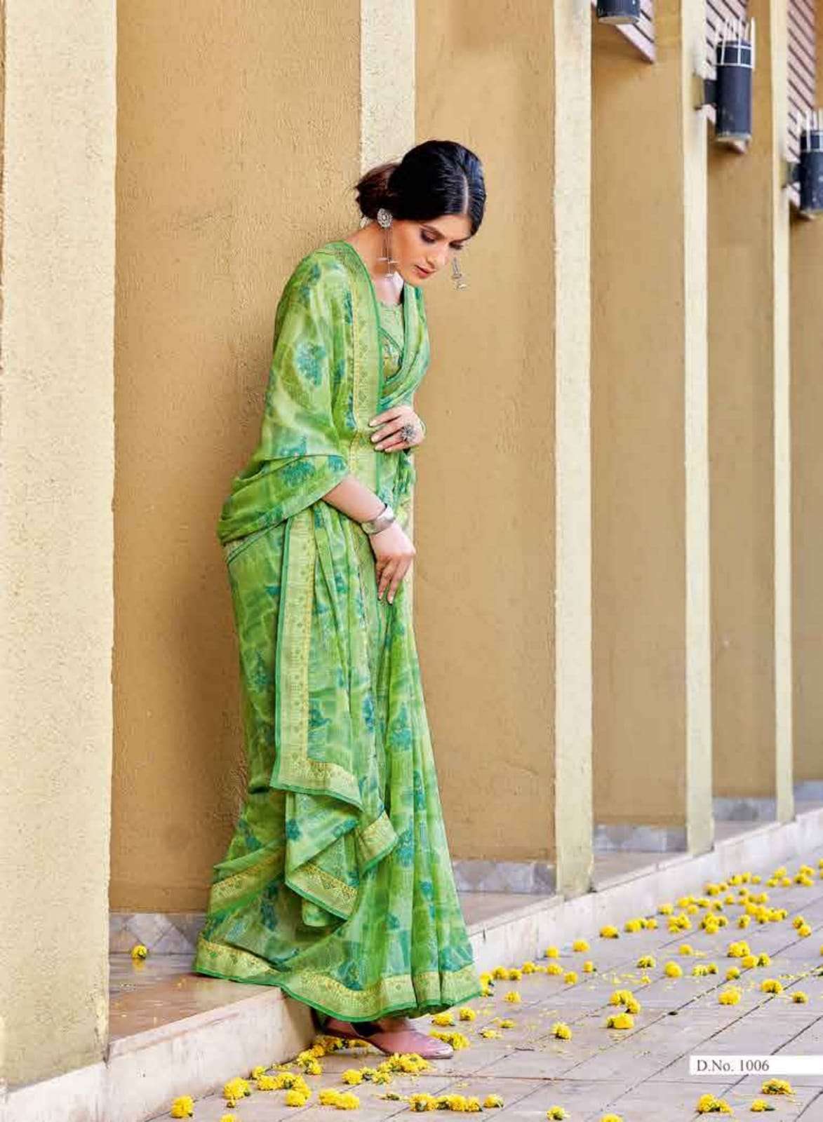 HAPPY NEW YEAR BY AMARSATH PRINTS 1001 TO 1012 SERIES INDIAN TRADITIONAL WEAR COLLECTION BEAUTIFUL STYLISH FANCY COLORFUL PARTY WEAR & OCCASIONAL WEAR GEORGETTE PRINT SAREES AT WHOLESALE PRICE