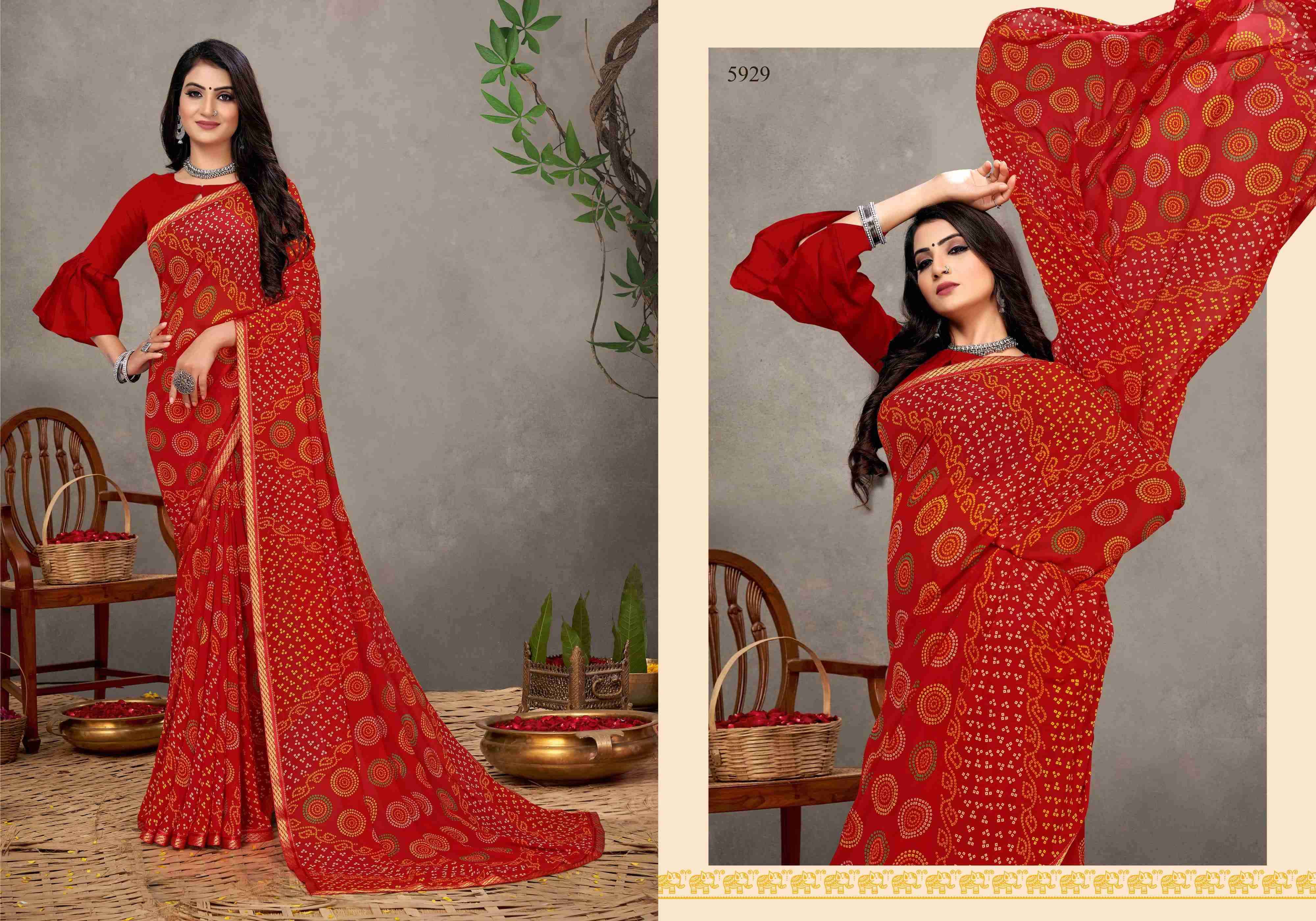 AARTI BY BARGAD INDIAN TRADITIONAL WEAR COLLECTION BEAUTIFUL STYLISH FANCY COLORFUL PARTY WEAR & OCCASIONAL WEAR WEIGHTLESS PRINT SAREES AT WHOLESALE PRICE