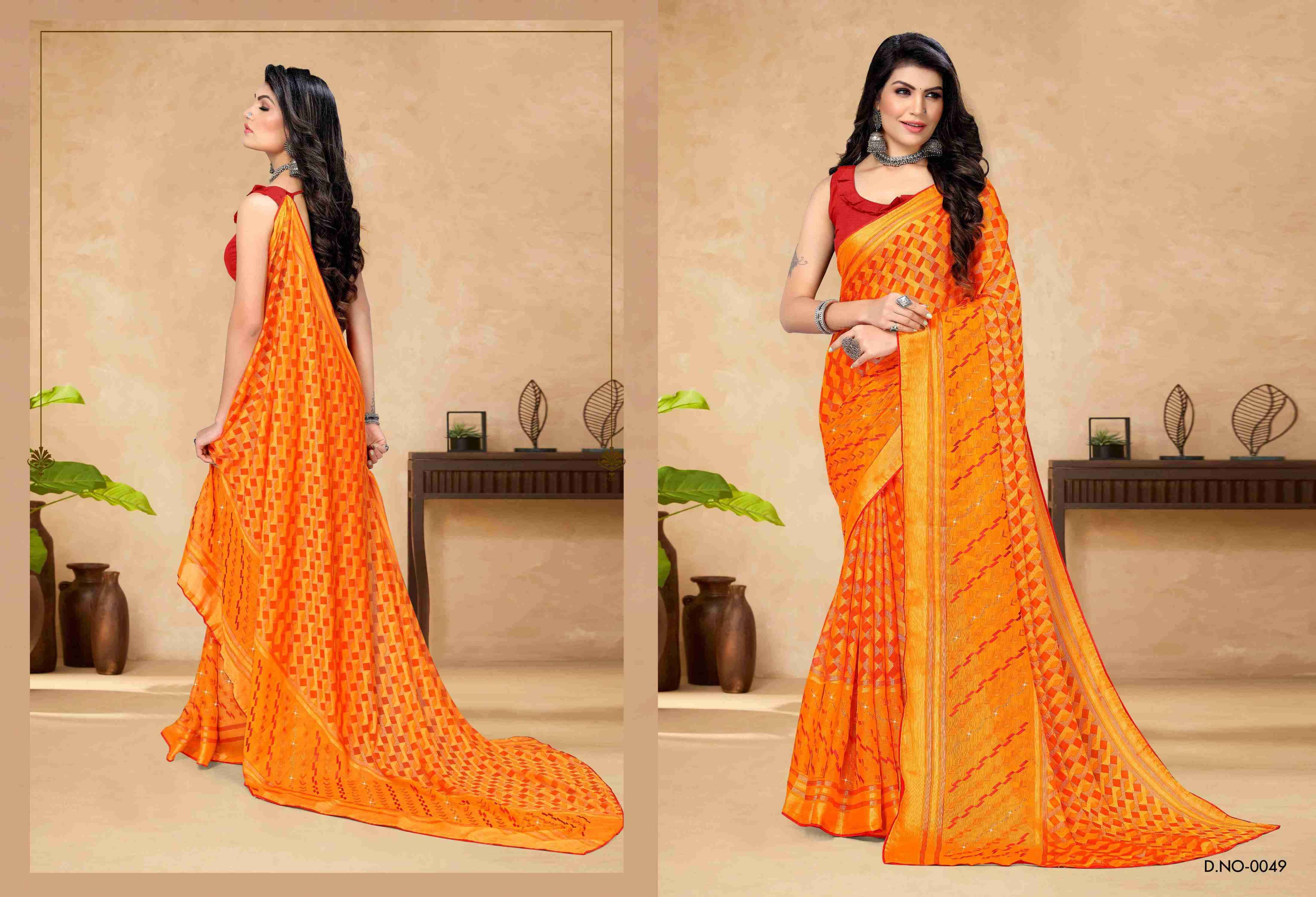 GULMOHAR BY BARGAD INDIAN TRADITIONAL WEAR COLLECTION BEAUTIFUL STYLISH FANCY COLORFUL PARTY WEAR & OCCASIONAL WEAR BRASSO SAREES AT WHOLESALE PRICE