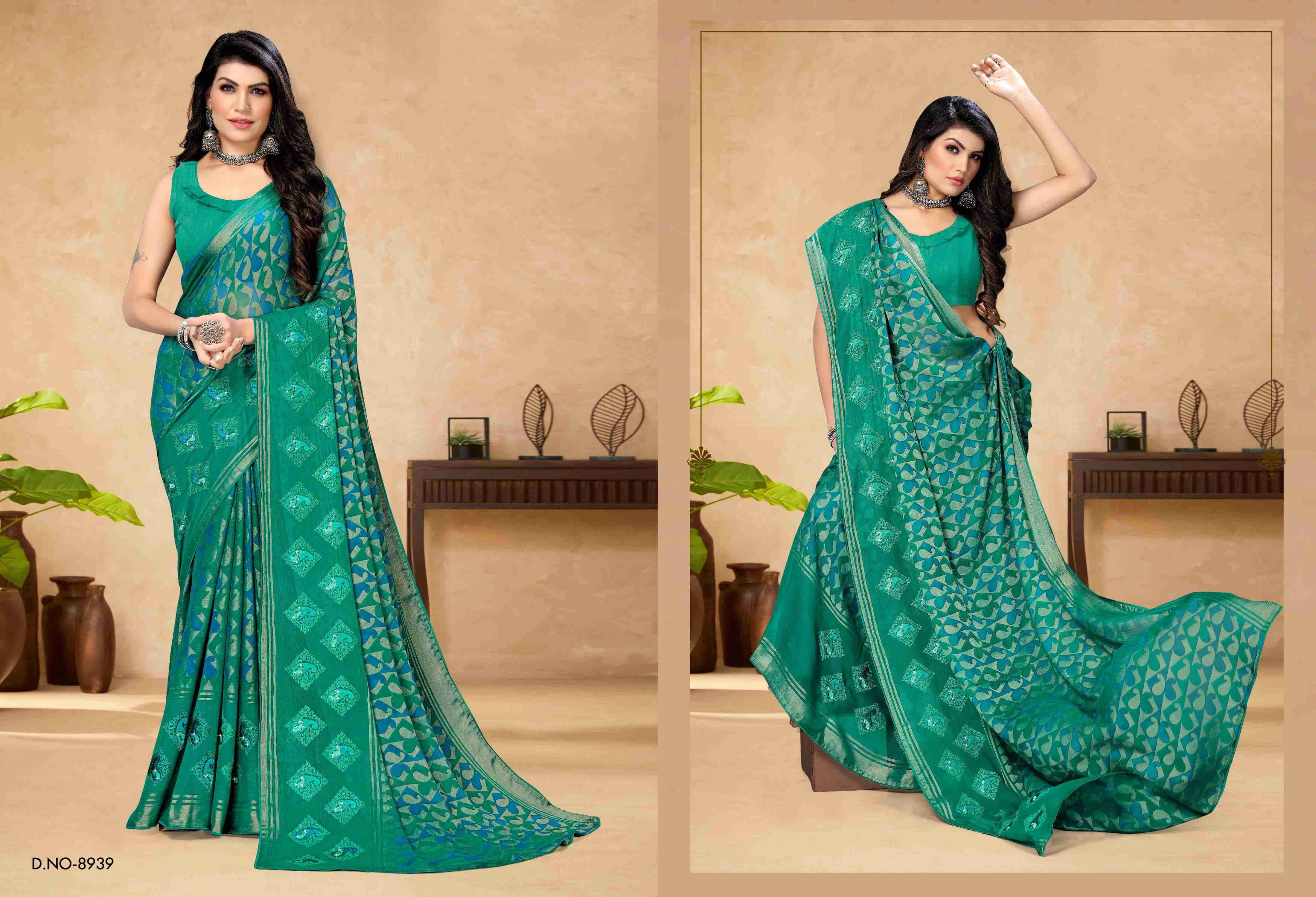 GULMOHAR BY BARGAD INDIAN TRADITIONAL WEAR COLLECTION BEAUTIFUL STYLISH FANCY COLORFUL PARTY WEAR & OCCASIONAL WEAR BRASSO SAREES AT WHOLESALE PRICE