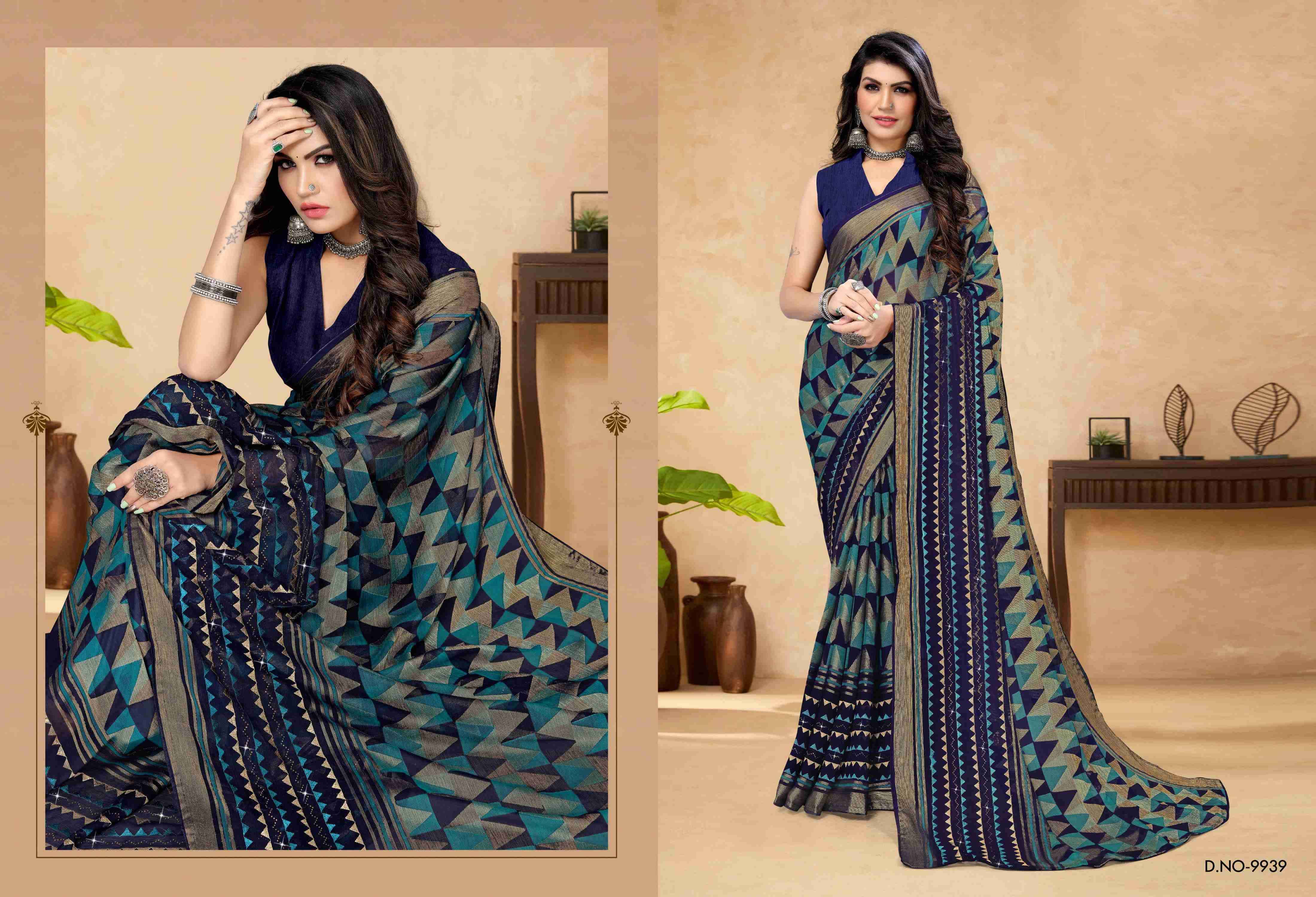 GULMOHAR BY BARGAD INDIAN TRADITIONAL WEAR COLLECTION BEAUTIFUL STYLISH FANCY COLORFUL PARTY WEAR & OCCASIONAL WEAR BRASSO SAREES AT WHOLESALE PRICE