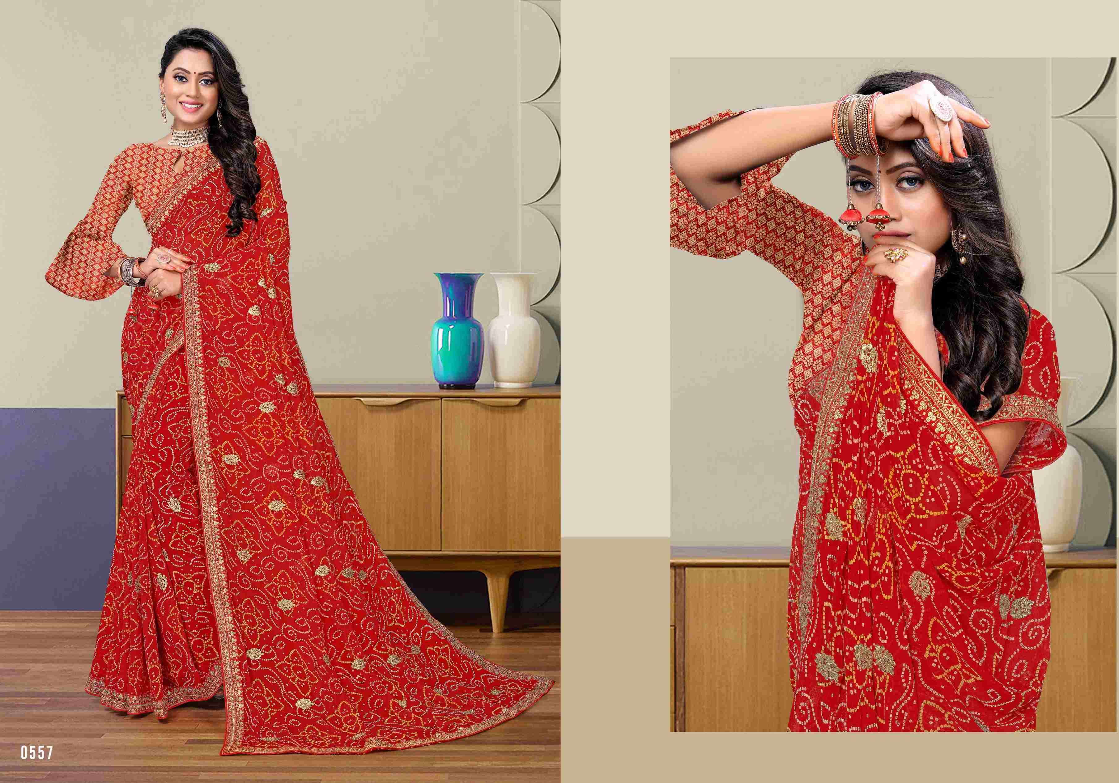 SHAGUN BY BARGAD INDIAN TRADITIONAL WEAR COLLECTION BEAUTIFUL STYLISH FANCY COLORFUL PARTY WEAR & OCCASIONAL WEAR GEORGETTE WITH WORK SAREES AT WHOLESALE PRICE