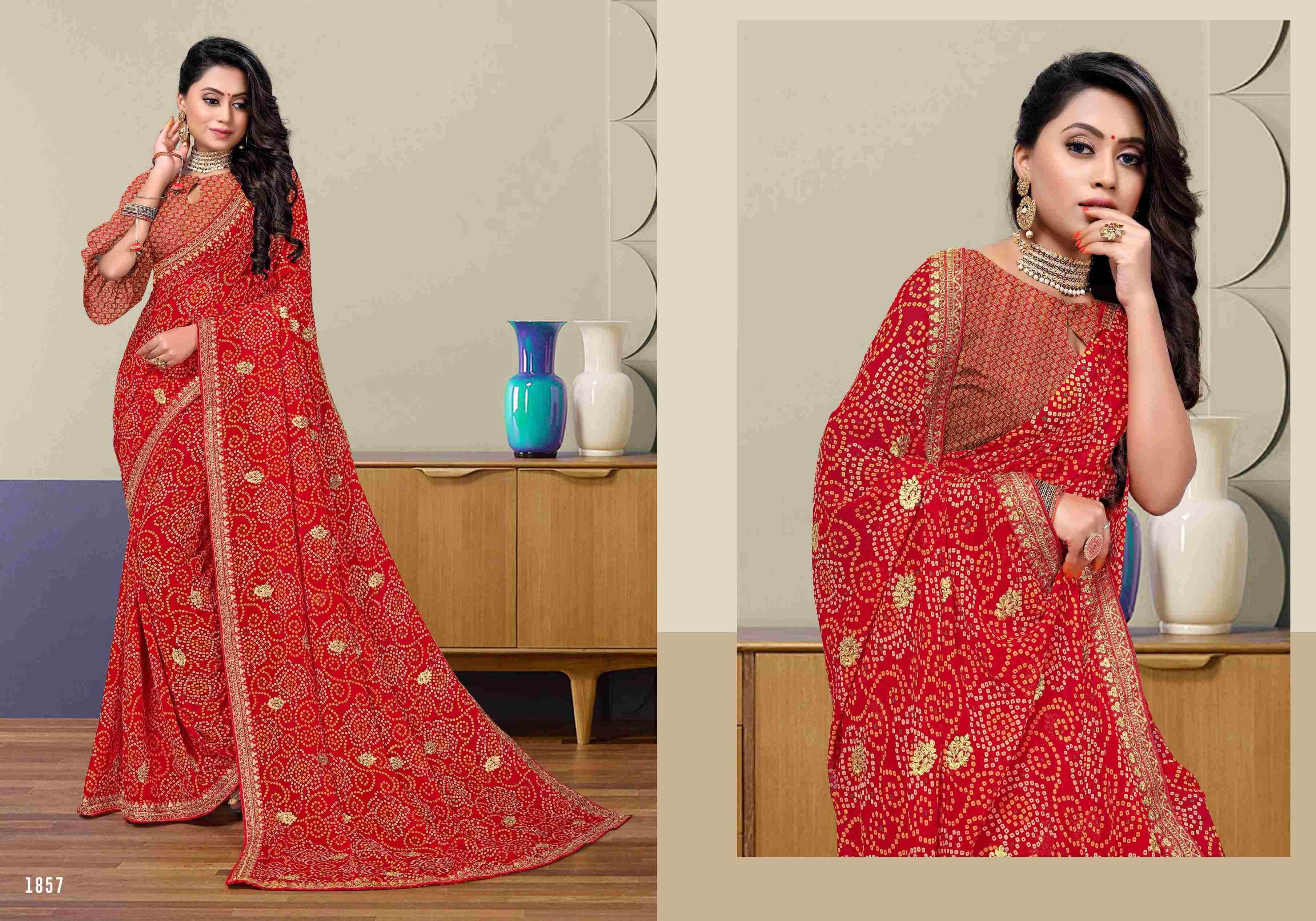 SHAGUN BY BARGAD INDIAN TRADITIONAL WEAR COLLECTION BEAUTIFUL STYLISH FANCY COLORFUL PARTY WEAR & OCCASIONAL WEAR GEORGETTE WITH WORK SAREES AT WHOLESALE PRICE