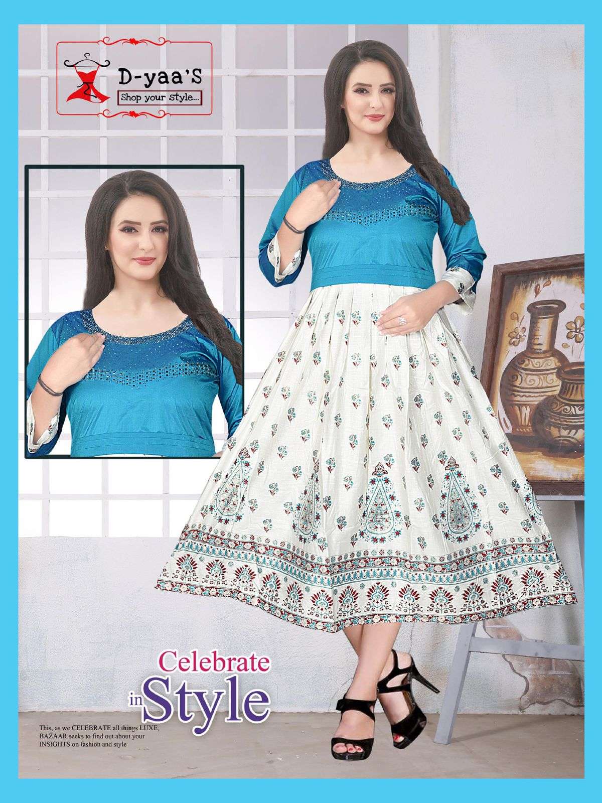 WHITE ROSE VOL-10 BY D-YAAS 01 TO 08 SERIES DESIGNER STYLISH FANCY COLORFUL BEAUTIFUL PARTY WEAR & ETHNIC WEAR COLLECTION SOFT TAFETA TOPS WITH BOTTOM AT WHOLESALE PRICE