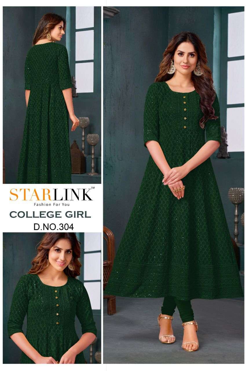 COLLEGE GIRL BY STARLINK DESIGNER STYLISH FANCY COLORFUL BEAUTIFUL PARTY WEAR & ETHNIC WEAR COLLECTION RAYON WITH WORK KURTIS AT WHOLESALE PRICE