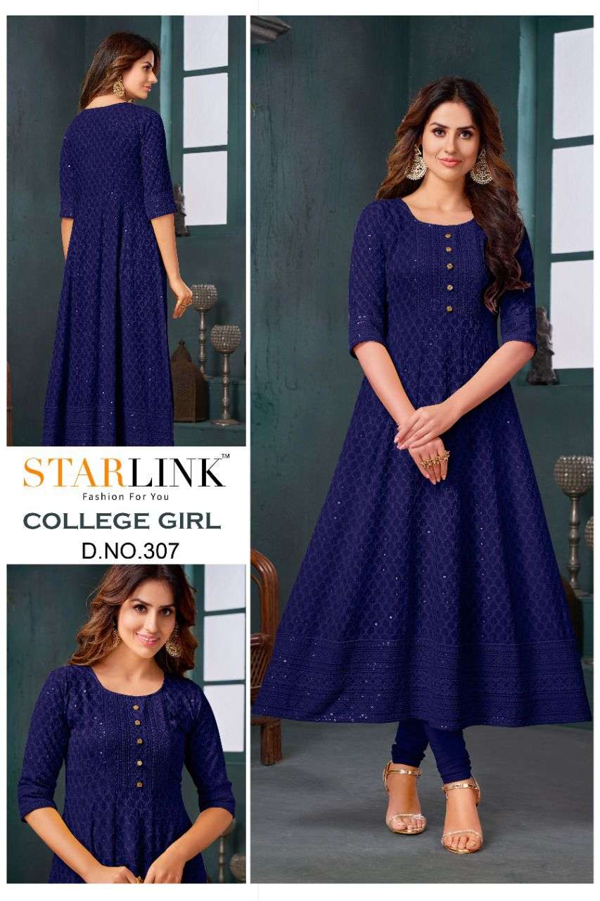 COLLEGE GIRL BY STARLINK DESIGNER STYLISH FANCY COLORFUL BEAUTIFUL PARTY WEAR & ETHNIC WEAR COLLECTION RAYON WITH WORK KURTIS AT WHOLESALE PRICE