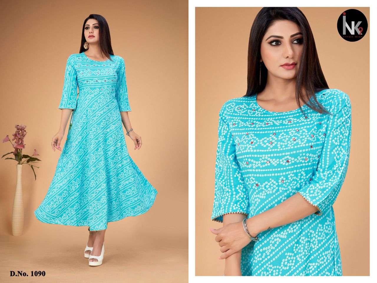 SLUB GOWN VOL-1 BY INK 9 BEAUTIFUL STYLISH FANCY COLORFUL CASUAL WEAR & ETHNIC WEAR FANCY GOWNS AT WHOLESALE PRICE
