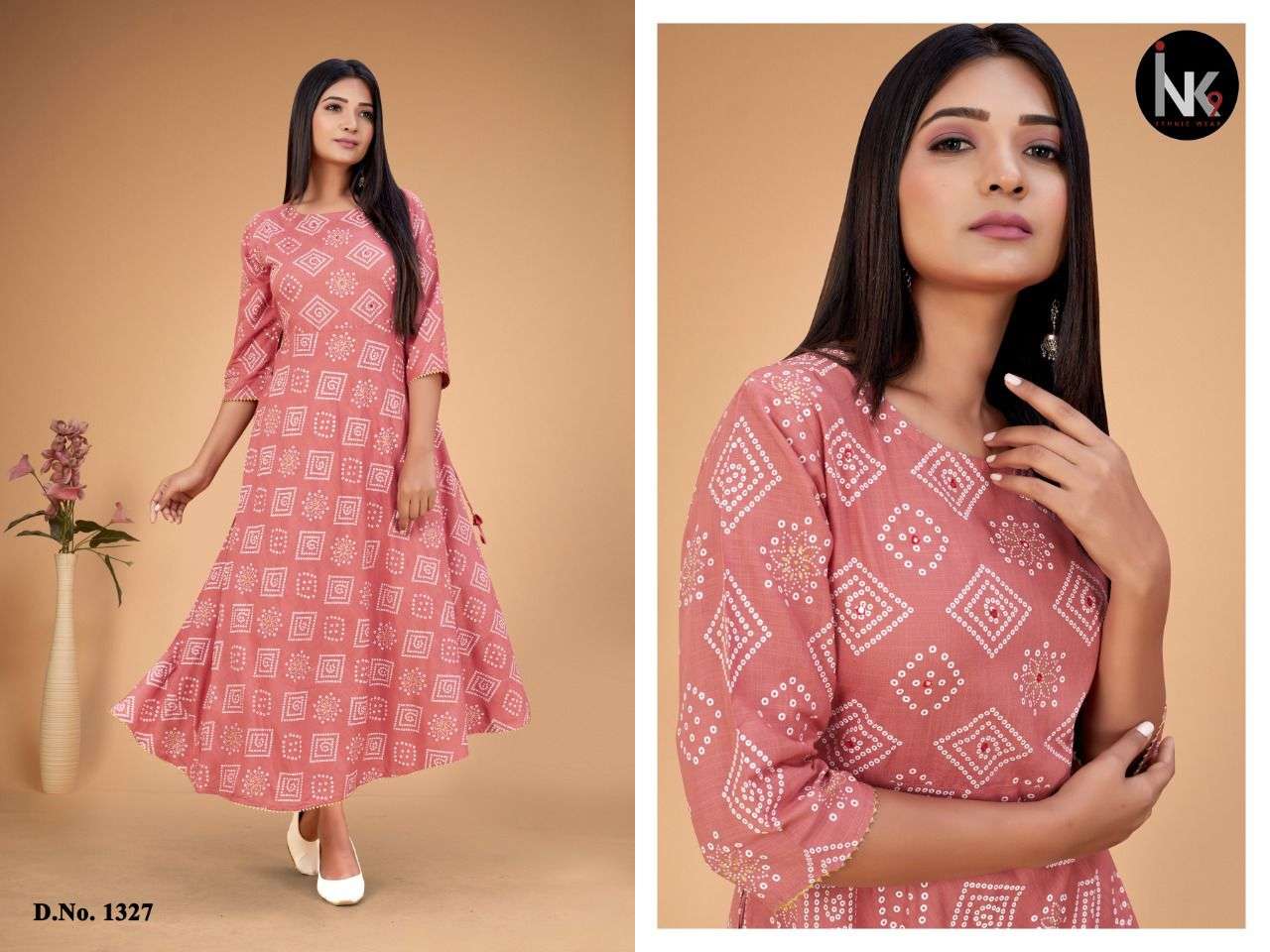 SLUB GOWN VOL-1 BY INK 9 BEAUTIFUL STYLISH FANCY COLORFUL CASUAL WEAR & ETHNIC WEAR FANCY GOWNS AT WHOLESALE PRICE