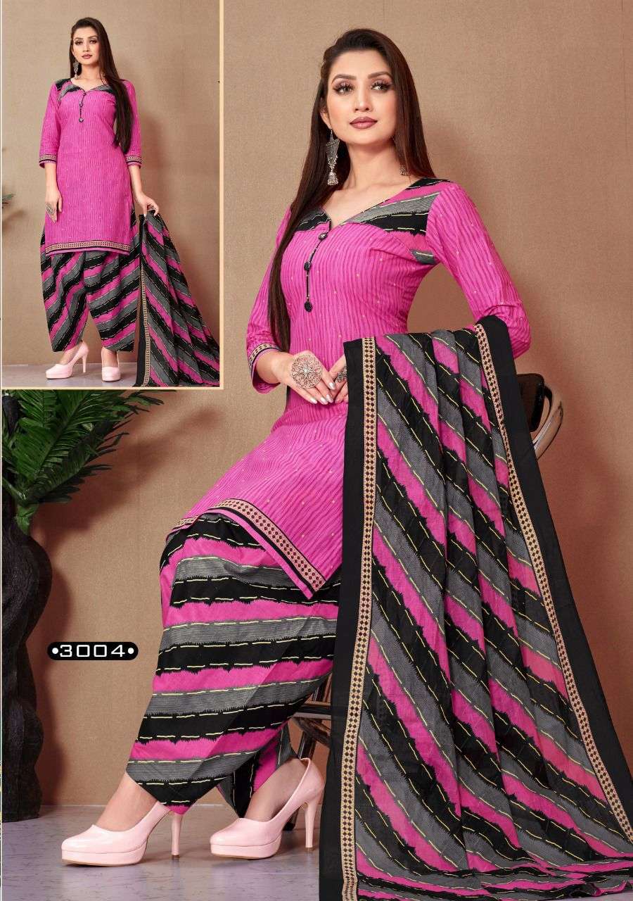 RANGOLI PATIYALA VOL-3 BY KC 3001 TO 3010 SERIES BEAUTIFUL PATIYALA SUITS STYLISH FANCY COLORFUL CASUAL WEAR & ETHNIC WEAR COTTON PRINT DRESSES AT WHOLESALE PRICE