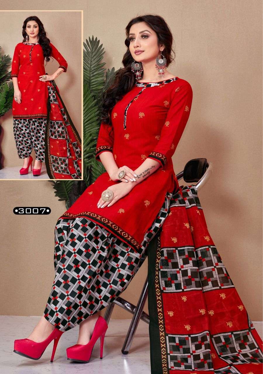 RANGOLI PATIYALA VOL-3 BY KC 3001 TO 3010 SERIES BEAUTIFUL PATIYALA SUITS STYLISH FANCY COLORFUL CASUAL WEAR & ETHNIC WEAR COTTON PRINT DRESSES AT WHOLESALE PRICE