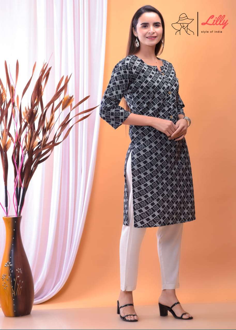 NENA BY LILLY 01 TO 09 SERIES DESIGNER STYLISH FANCY COLORFUL BEAUTIFUL PARTY WEAR & ETHNIC WEAR COLLECTION PURE MAL COTTON KURTIS AT WHOLESALE PRICE