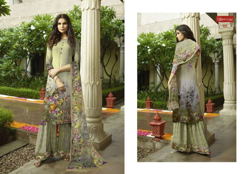 CAFE LATTE VOL-13 NX BY VISHWAM FABRICS INDIAN TRADITIONAL WEAR COLLECTION BEAUTIFUL STYLISH FANCY COLORFUL PARTY WEAR & OCCASIONAL WEAR HEAVY CREPE PRINT DRESSES AT WHOLESALE PRICE