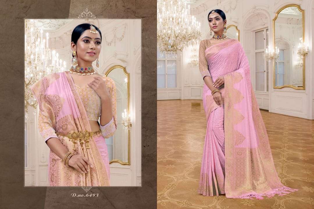 NAISHA BY PATANG SAREES 6491 TO 6496 SERIES INDIAN TRADITIONAL WEAR COLLECTION BEAUTIFUL STYLISH FANCY COLORFUL PARTY WEAR & OCCASIONAL WEAR PURE SILK SAREES AT WHOLESALE PRICE