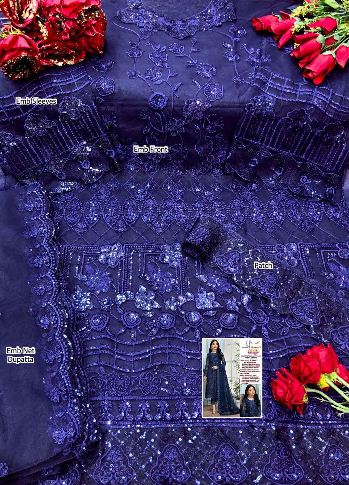 Asifa By Elaaf Designer Pakistani Suits Beautiful Stylish Fancy Colorful Party Wear & Occasional Wear Heavy Butterfly Net Embroidery Dresses At Wholesale Price