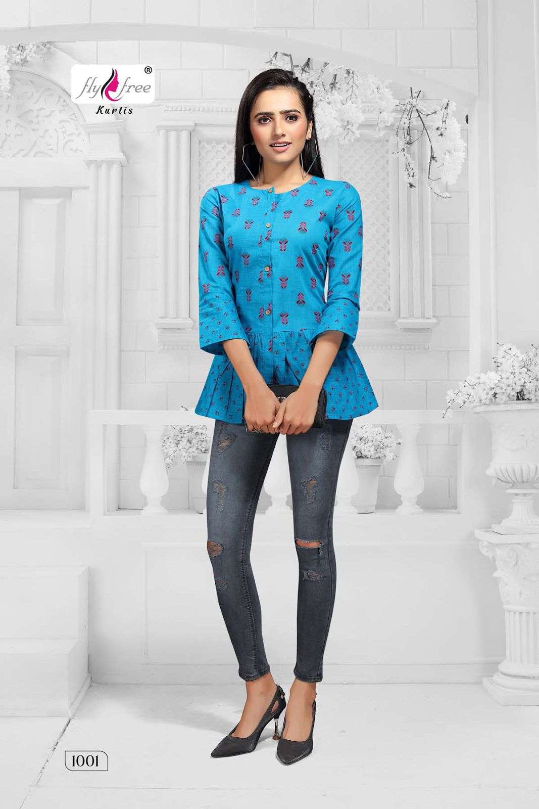 RANG VOL-3 BY FLY FREE 1001 TO 1008 SERIES DESIGNER STYLISH FANCY COLORFUL BEAUTIFUL PARTY WEAR & ETHNIC WEAR COLLECTION COTTON SLUB TOPS AT WHOLESALE PRICE