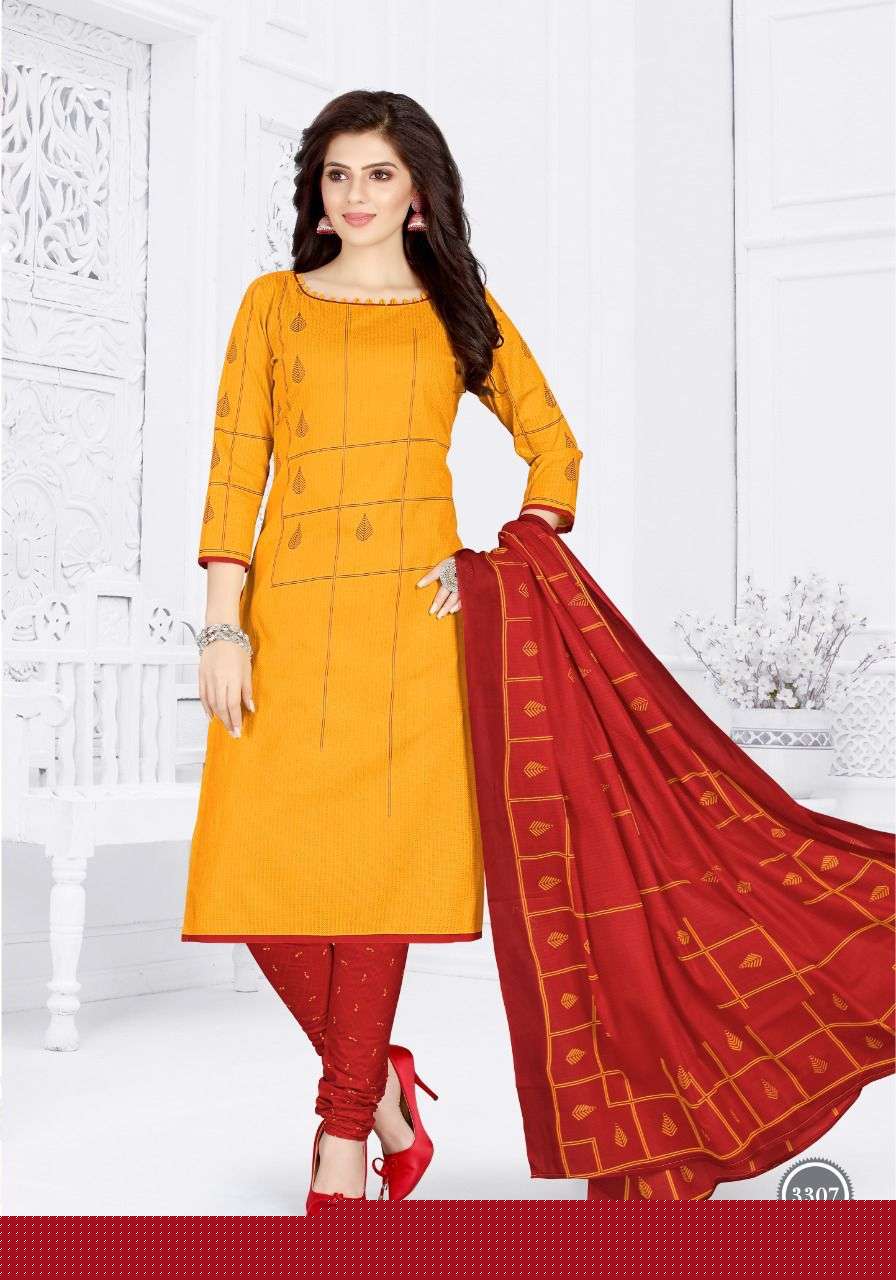 TARA VOL-33 BY COTTON PLUSE 3301 TO 3312 SERIES BEAUTIFUL STYLISH SUITS FANCY COLORFUL CASUAL WEAR & ETHNIC WEAR & READY TO WEAR HEAVY COTTON PRINTED DRESSES AT WHOLESALE PRICE