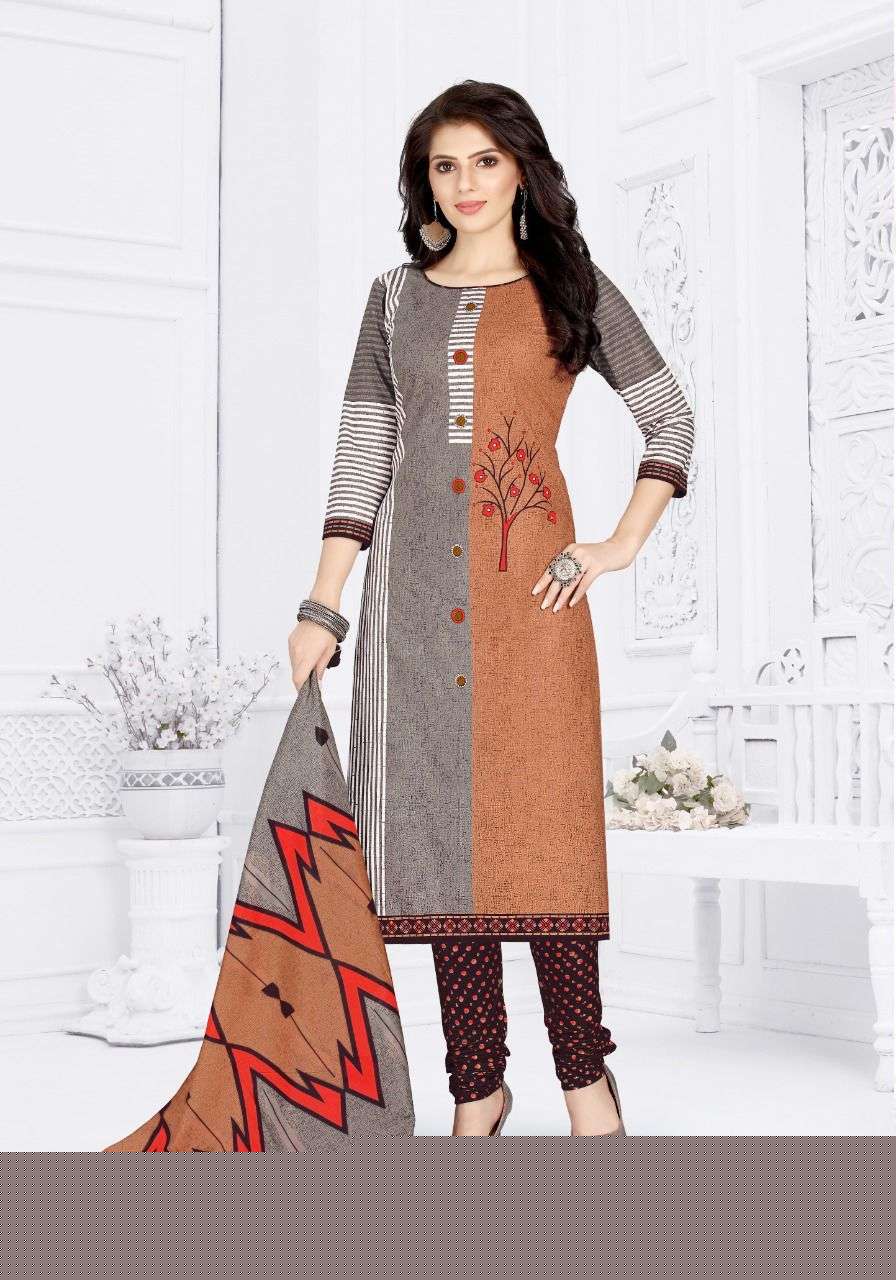 TARA VOL-33 BY COTTON PLUSE 3301 TO 3312 SERIES BEAUTIFUL STYLISH SUITS FANCY COLORFUL CASUAL WEAR & ETHNIC WEAR & READY TO WEAR HEAVY COTTON PRINTED DRESSES AT WHOLESALE PRICE