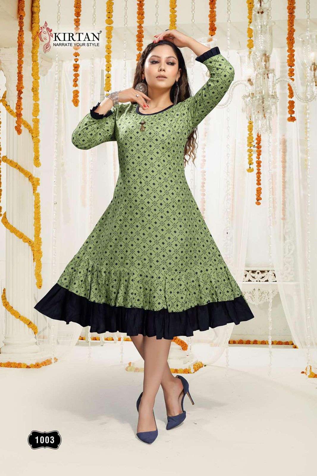 AAROHI BY KIRTAN 1001 TO 1008 SERIES DESIGNER STYLISH FANCY COLORFUL BEAUTIFUL PARTY WEAR & ETHNIC WEAR COLLECTION RAYON PRINT KURTIS AT WHOLESALE PRICE