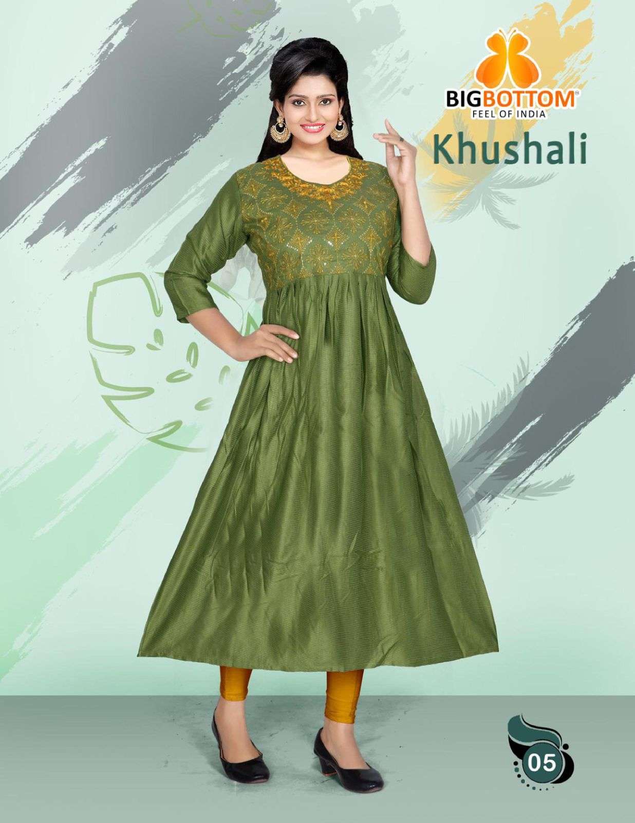 KHUSHALI BY BIG BOTTOM 01 TO 06 SERIES DESIGNER STYLISH FANCY COLORFUL BEAUTIFUL PARTY WEAR & ETHNIC WEAR COLLECTION RAYON WITH WORK KURTIS AT WHOLESALE PRICE